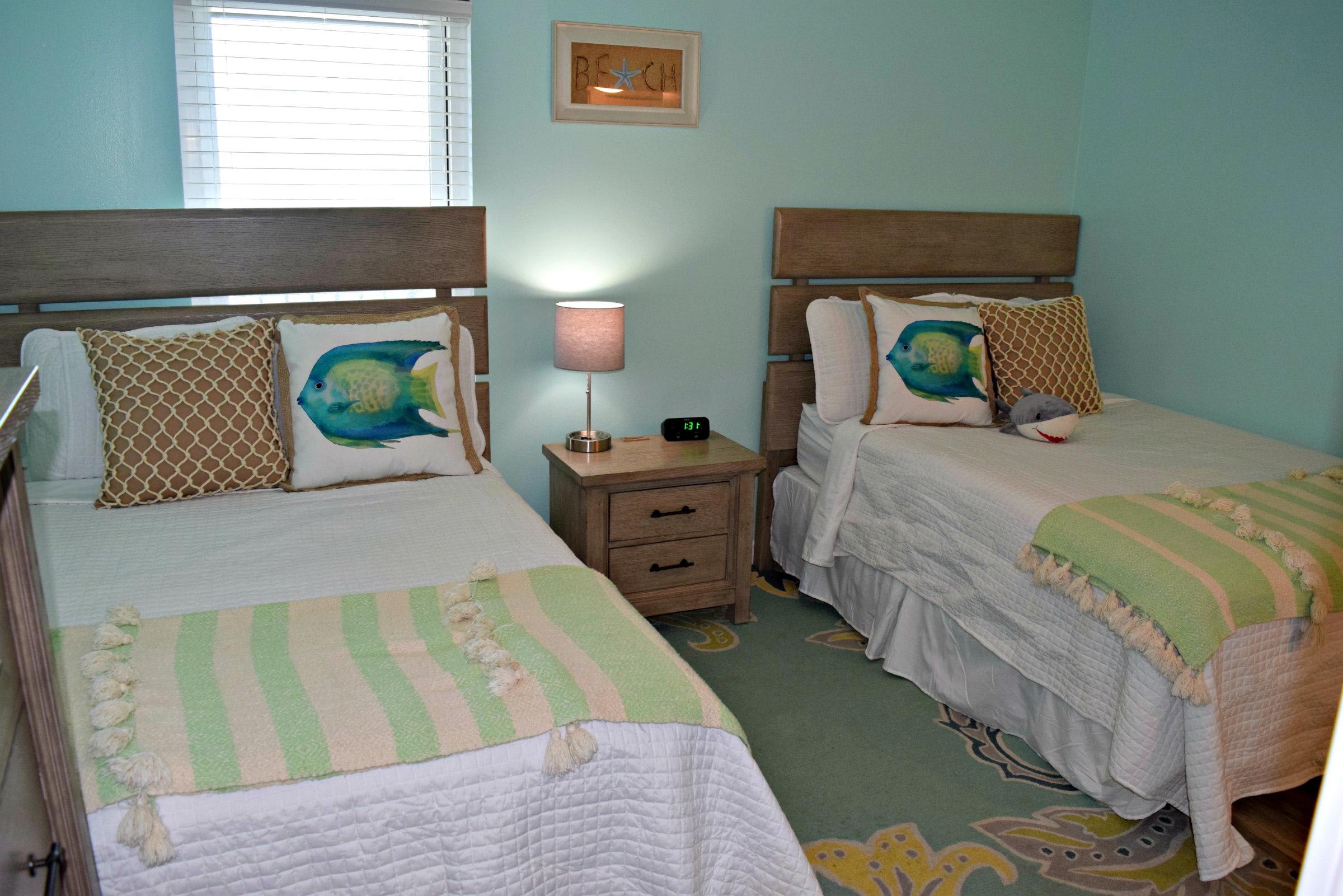 Plenty of good lighting from this guest bedroom window... well during the day at least!