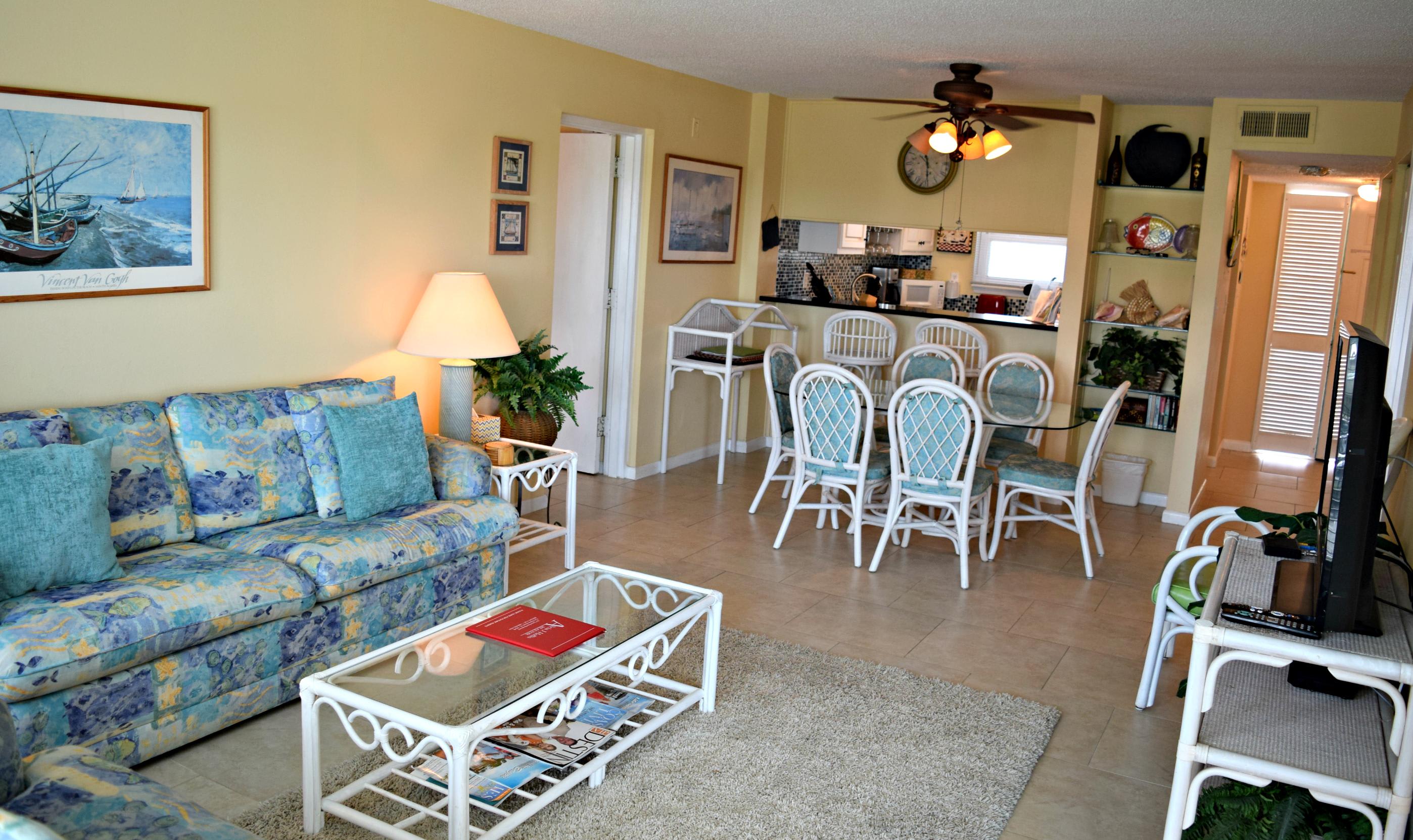 From the balcony looking back into the unit.