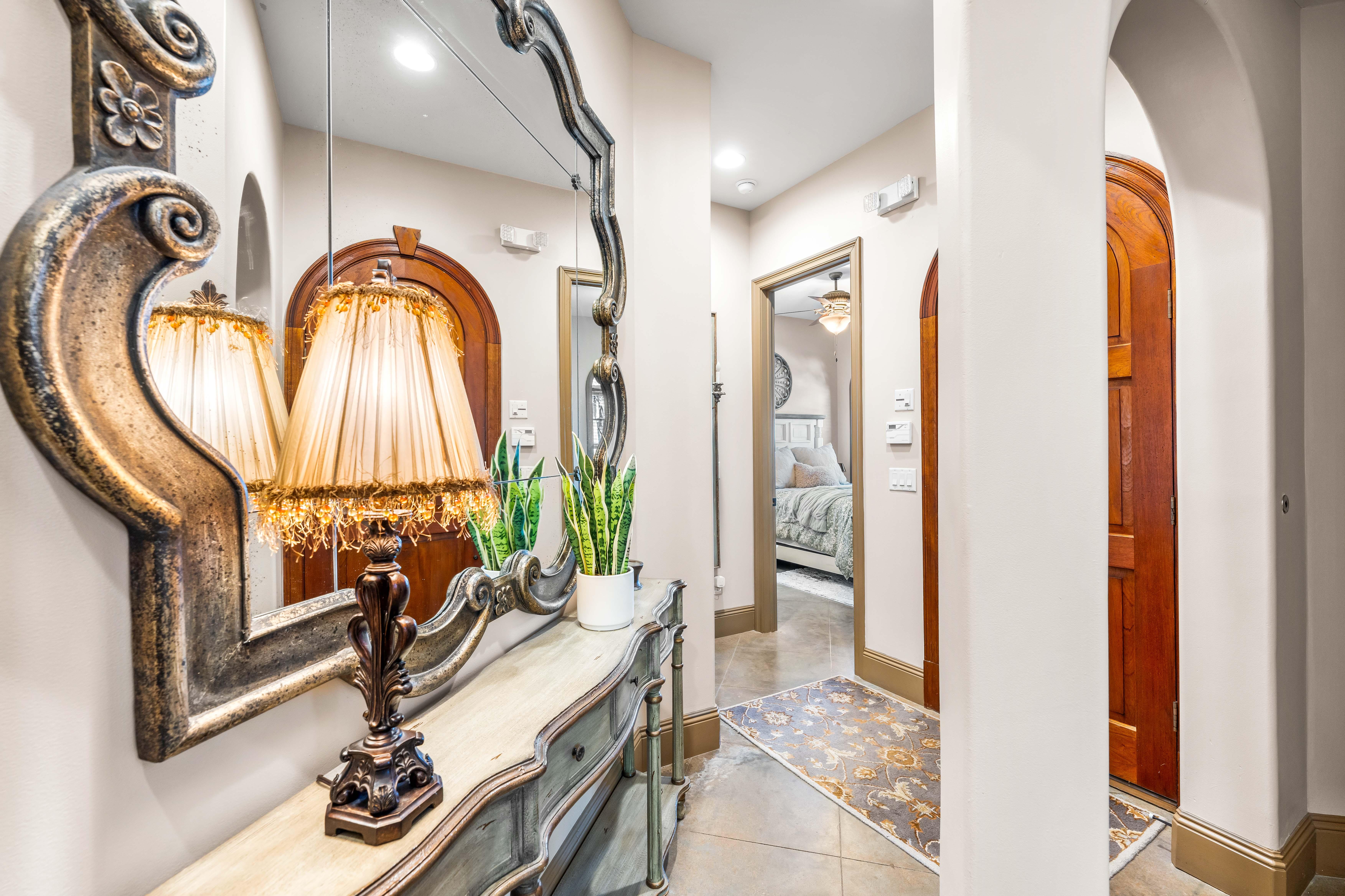 Another view of this stunning front door and foyer