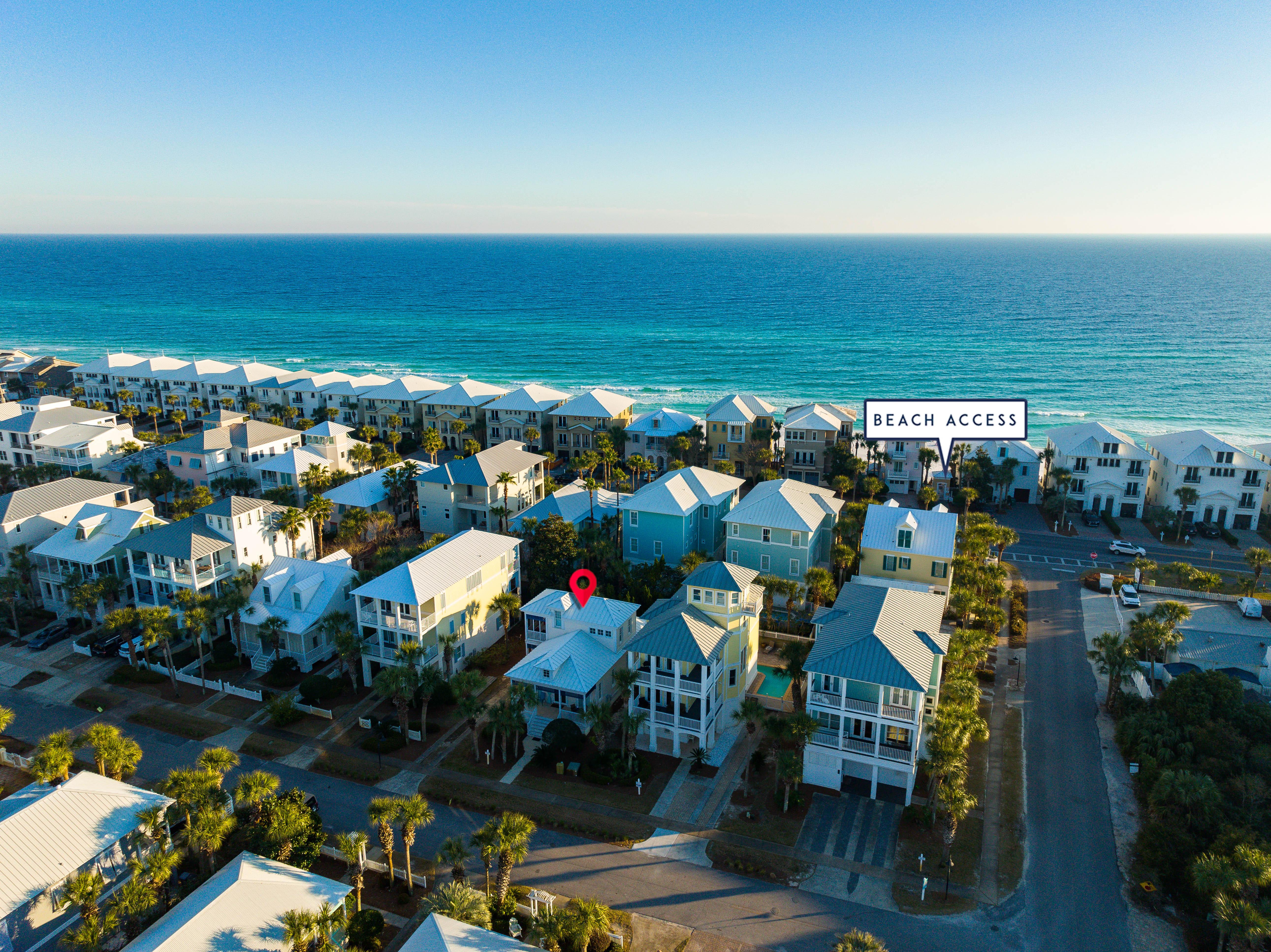 Aquaholic is just a 1-minute walk to the private  beach access!