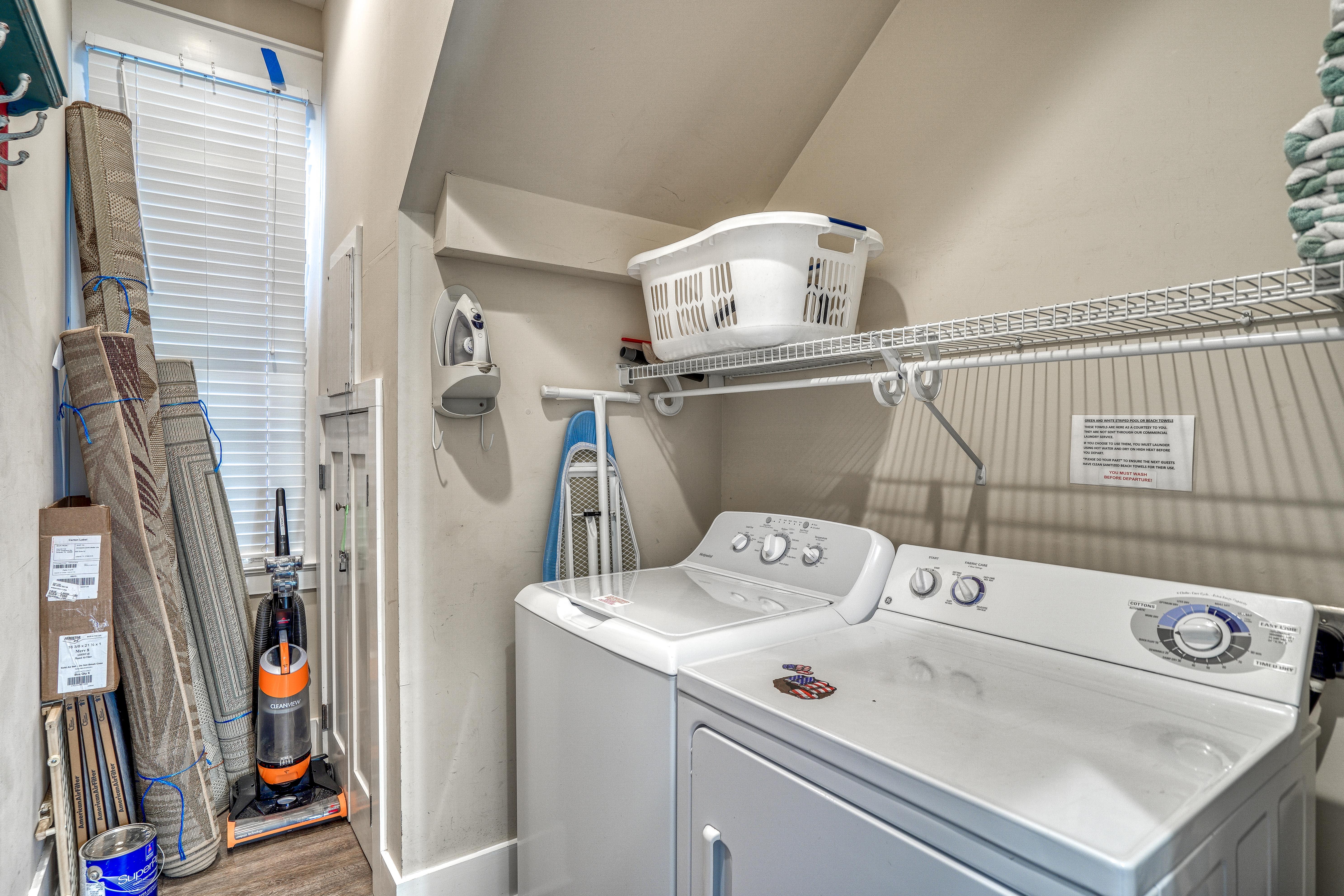 Laundry day made easy — this room’s got your back (and your beach towels)