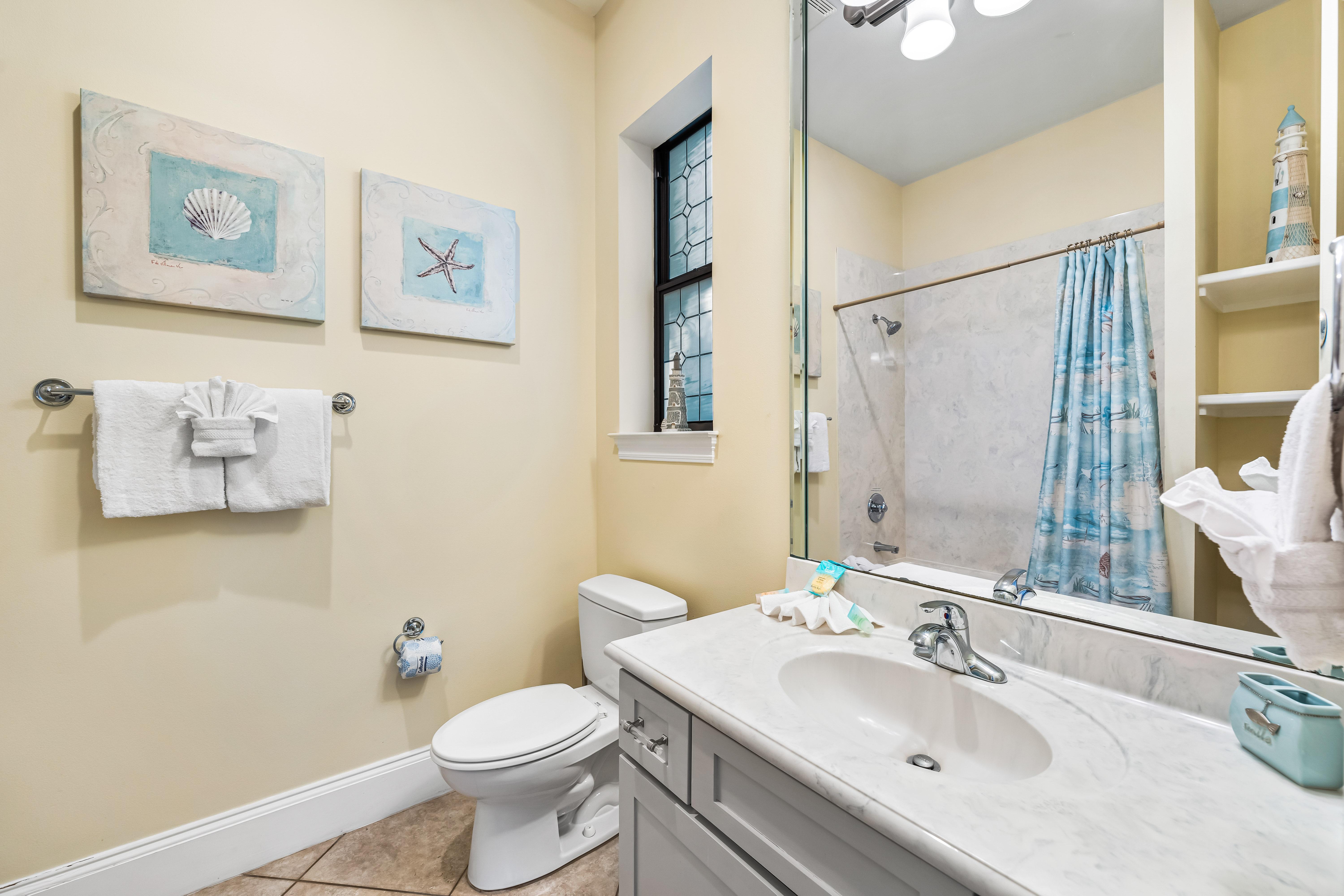Private Bath with Shower/Tub Combo