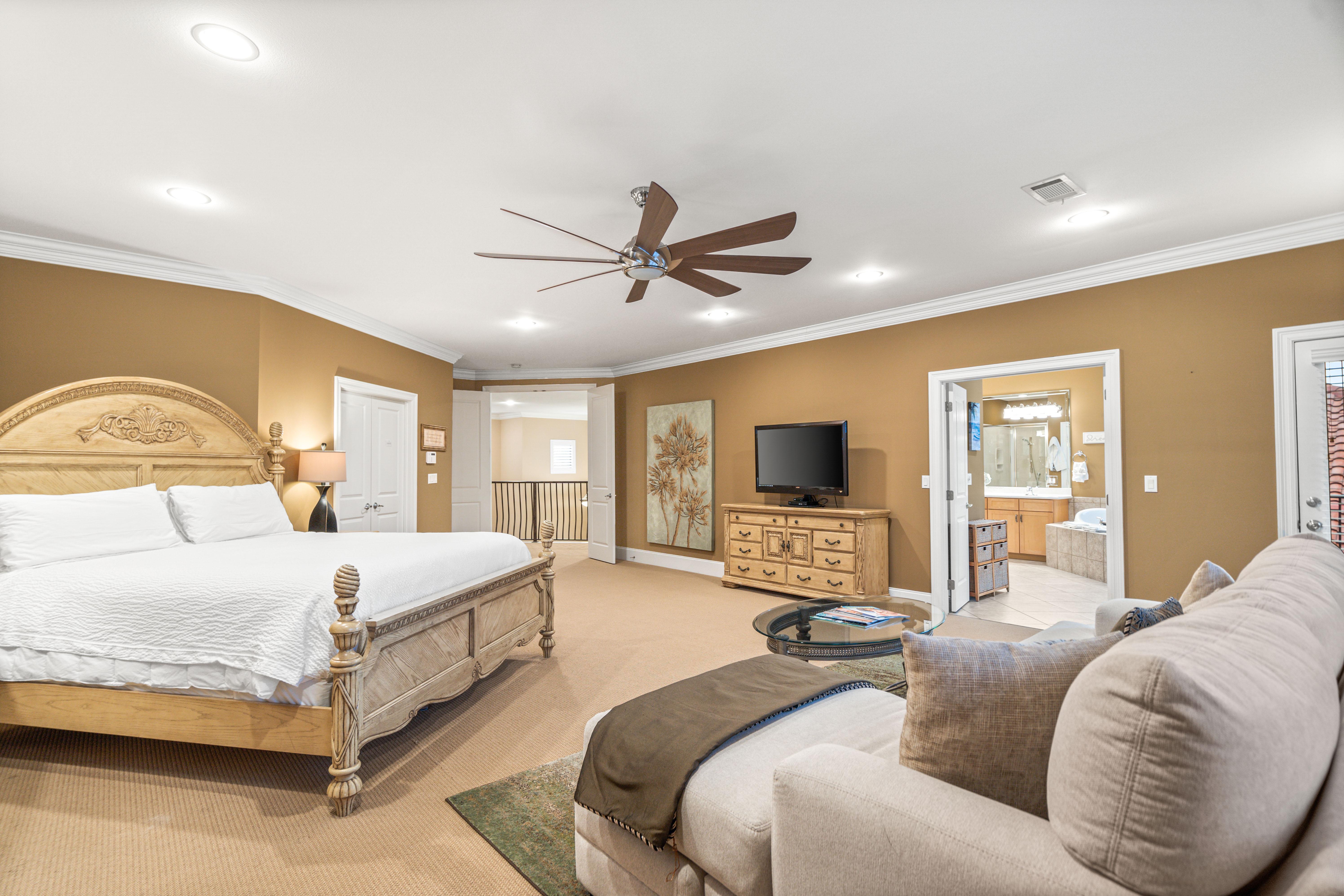 Large Primary King Bedroom with Private Bathroom