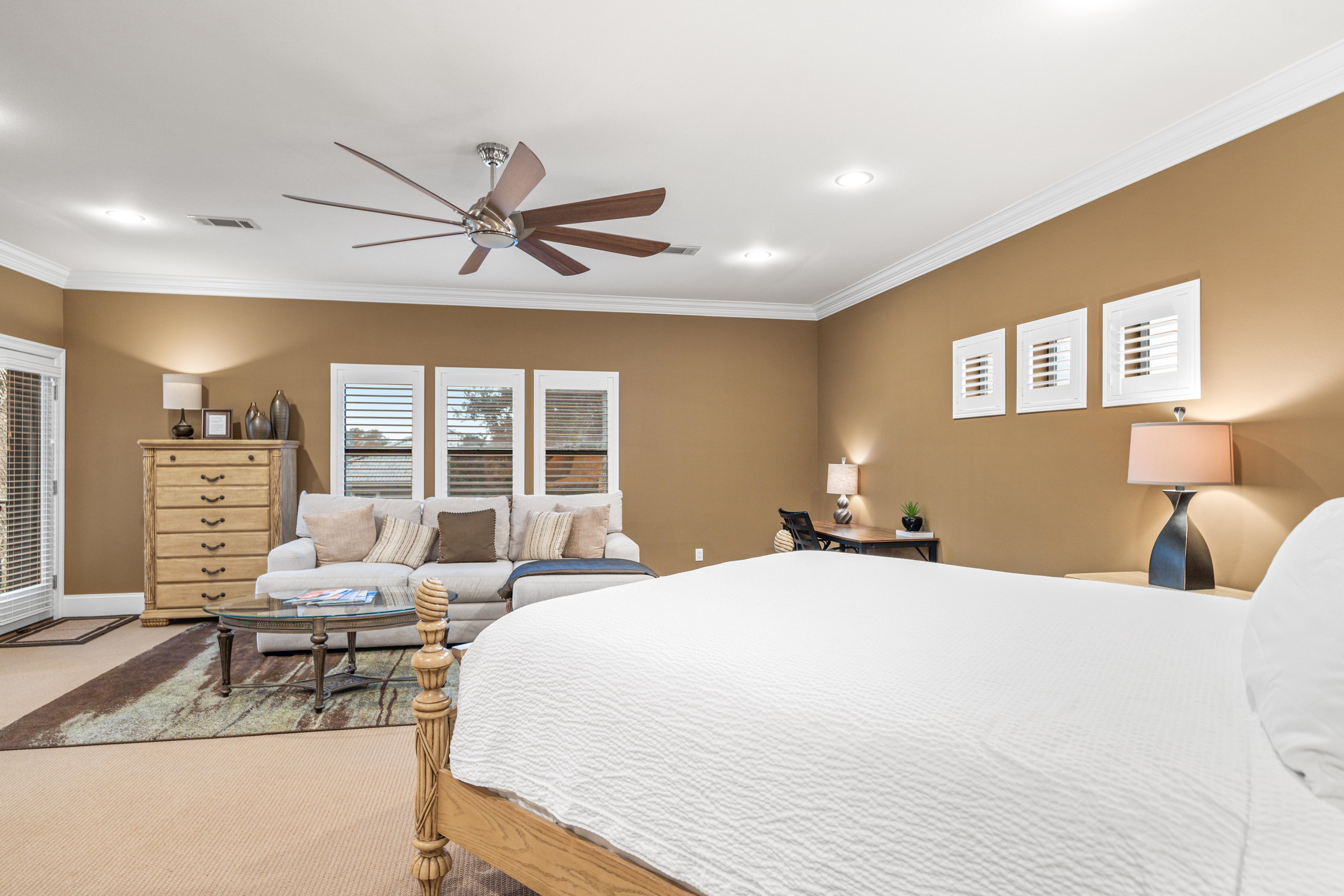 Large Primary King Bedroom with Private Bathroom