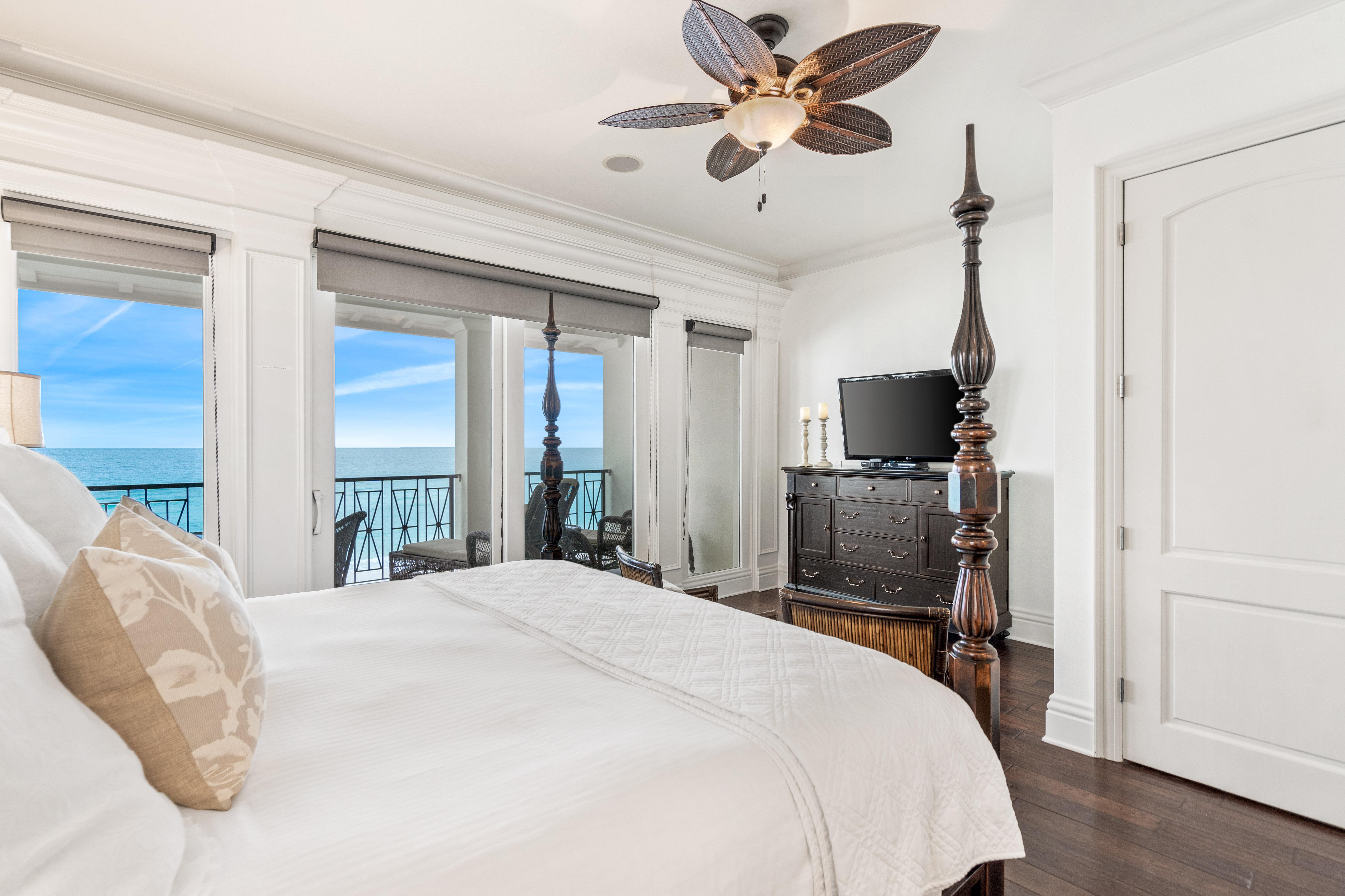 3rd Floor King Master Bedroom w/ Private Balcony and Large Private Master Bathroom