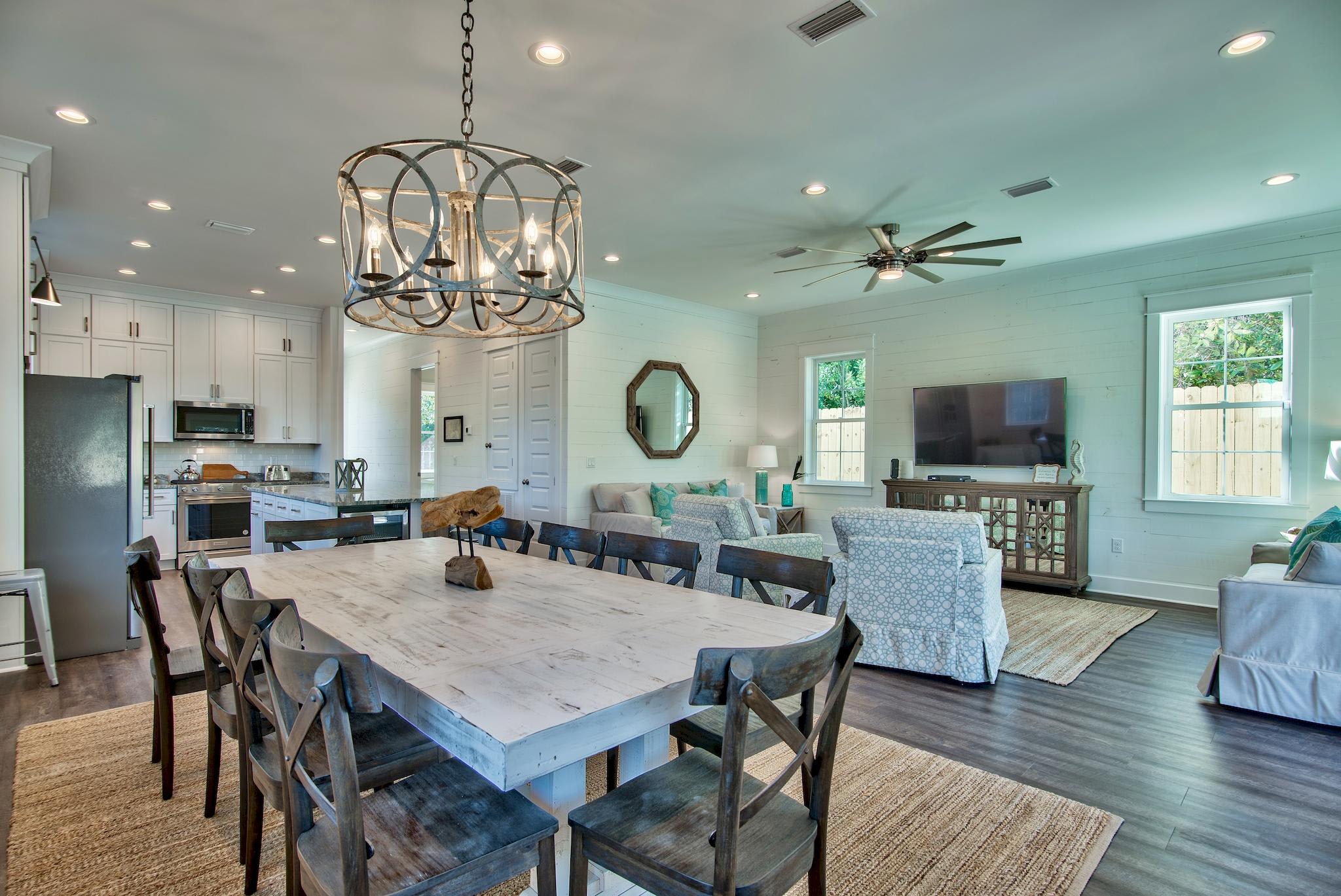 Custom Made Dining Table for 10, Large, Open Living Room