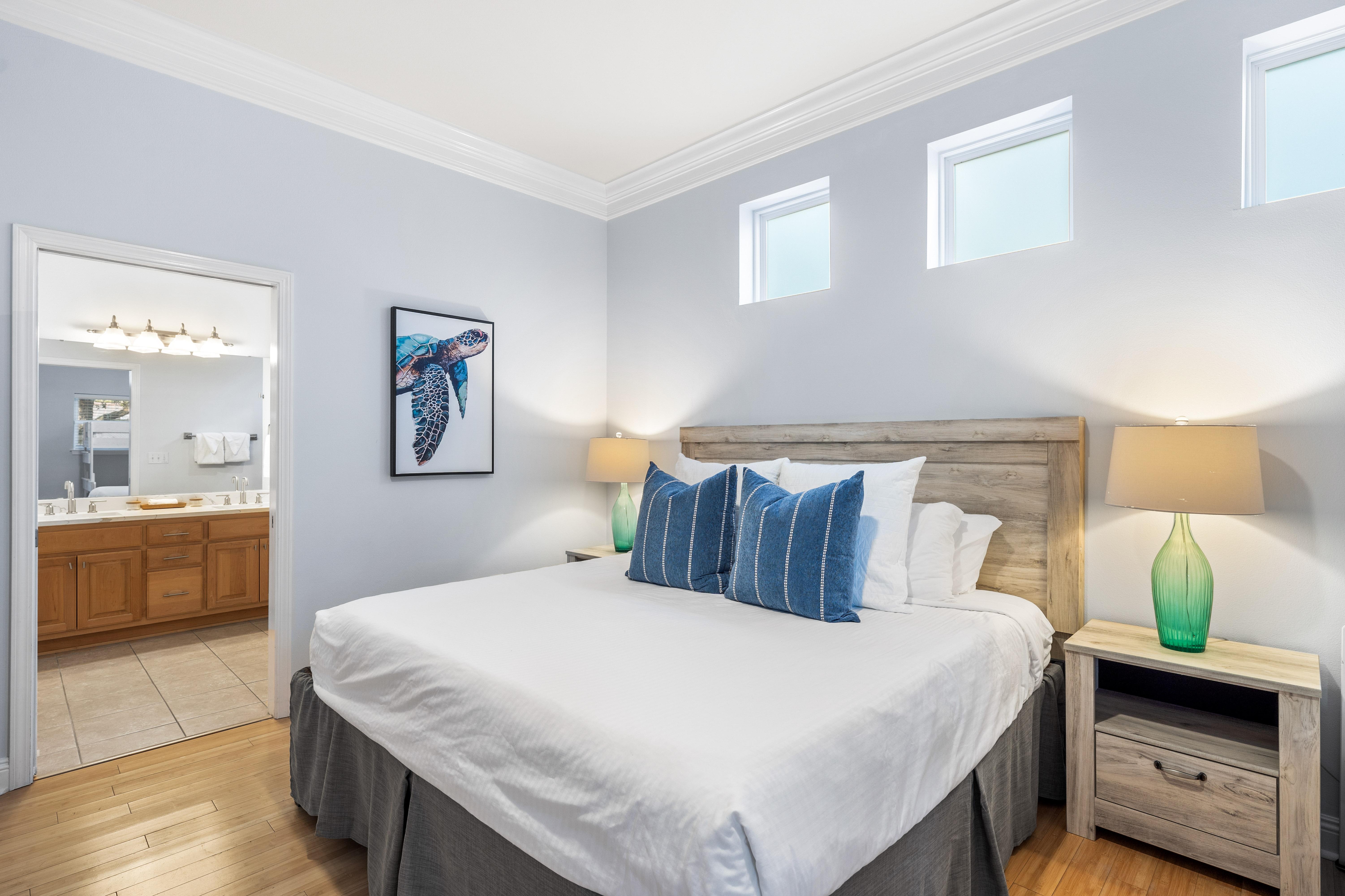 First Floor King Bedroom with Twin over Full En-suite Bath