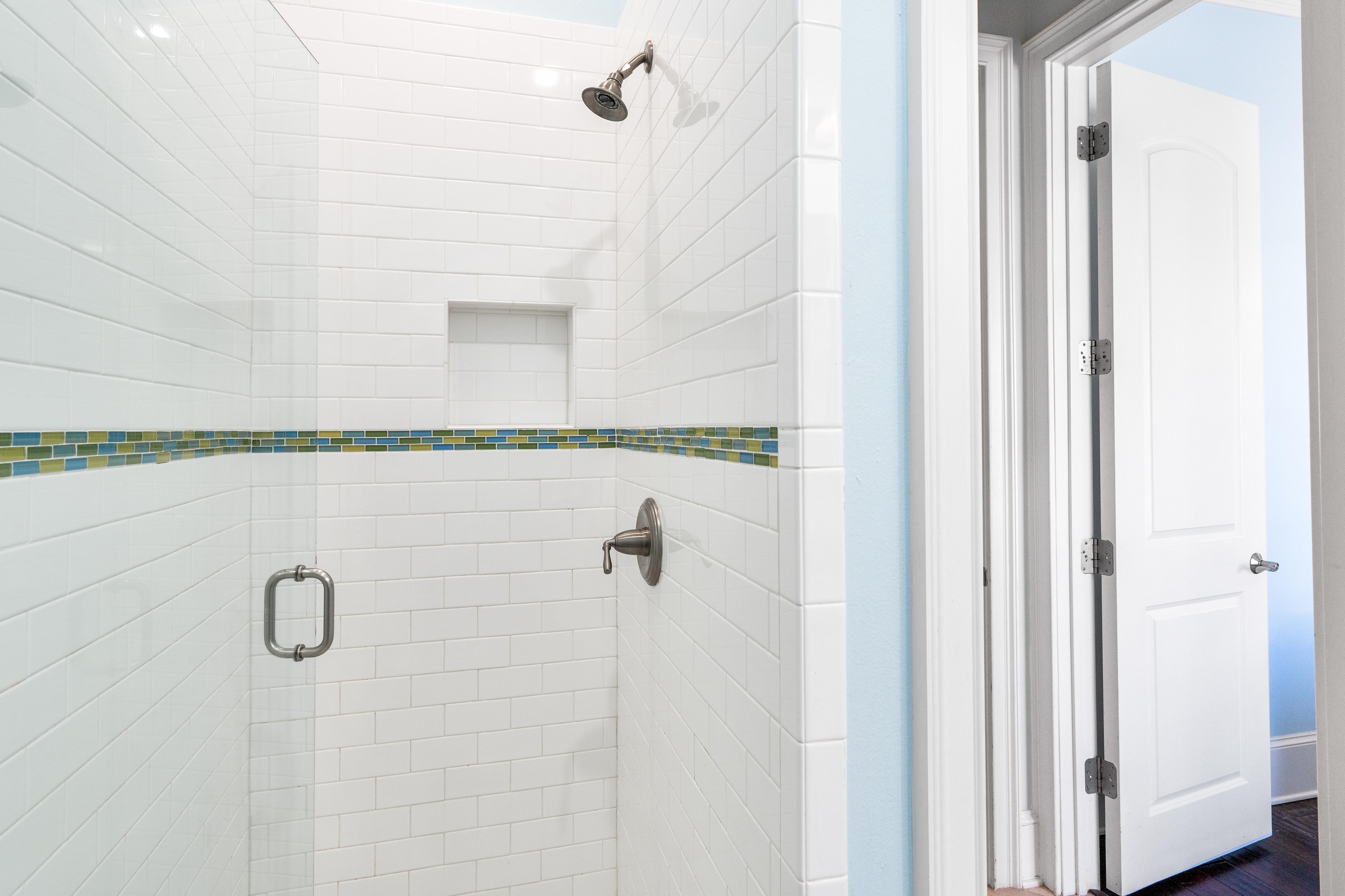 Second Floor Walk in Shower for the ensuite bathroom.