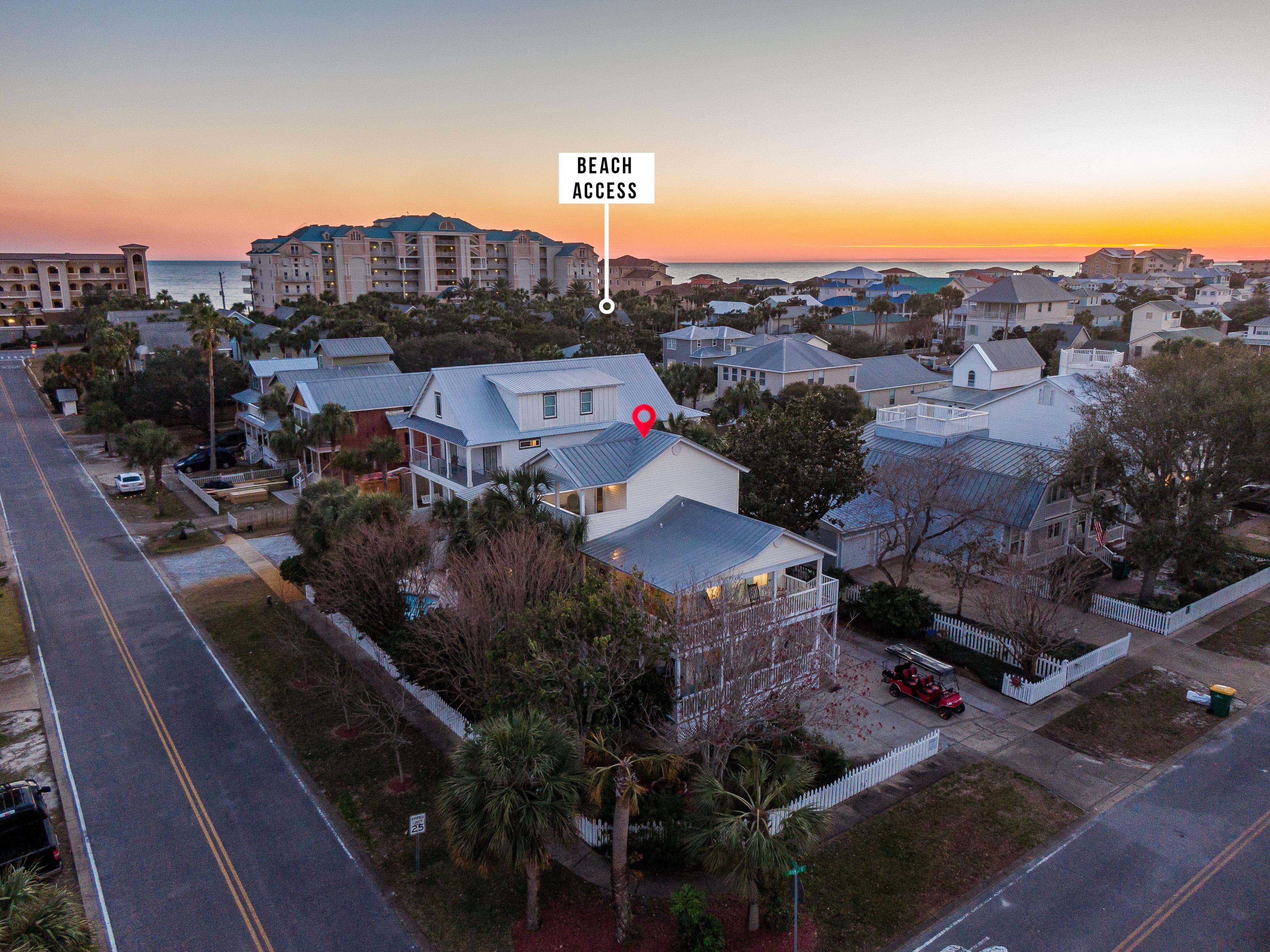 Easy access to the beach access.