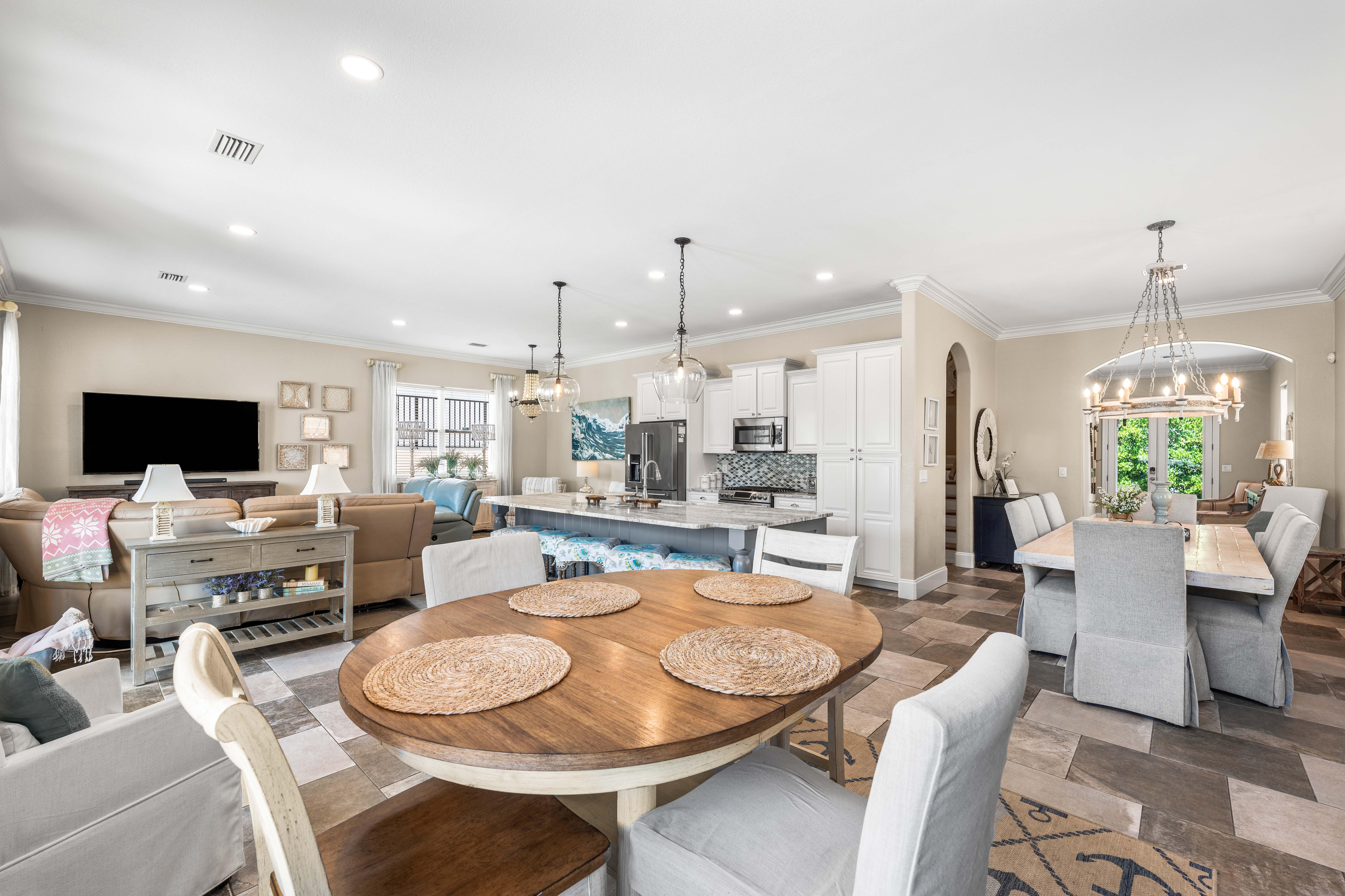 Open Living Room and Kitchen Area