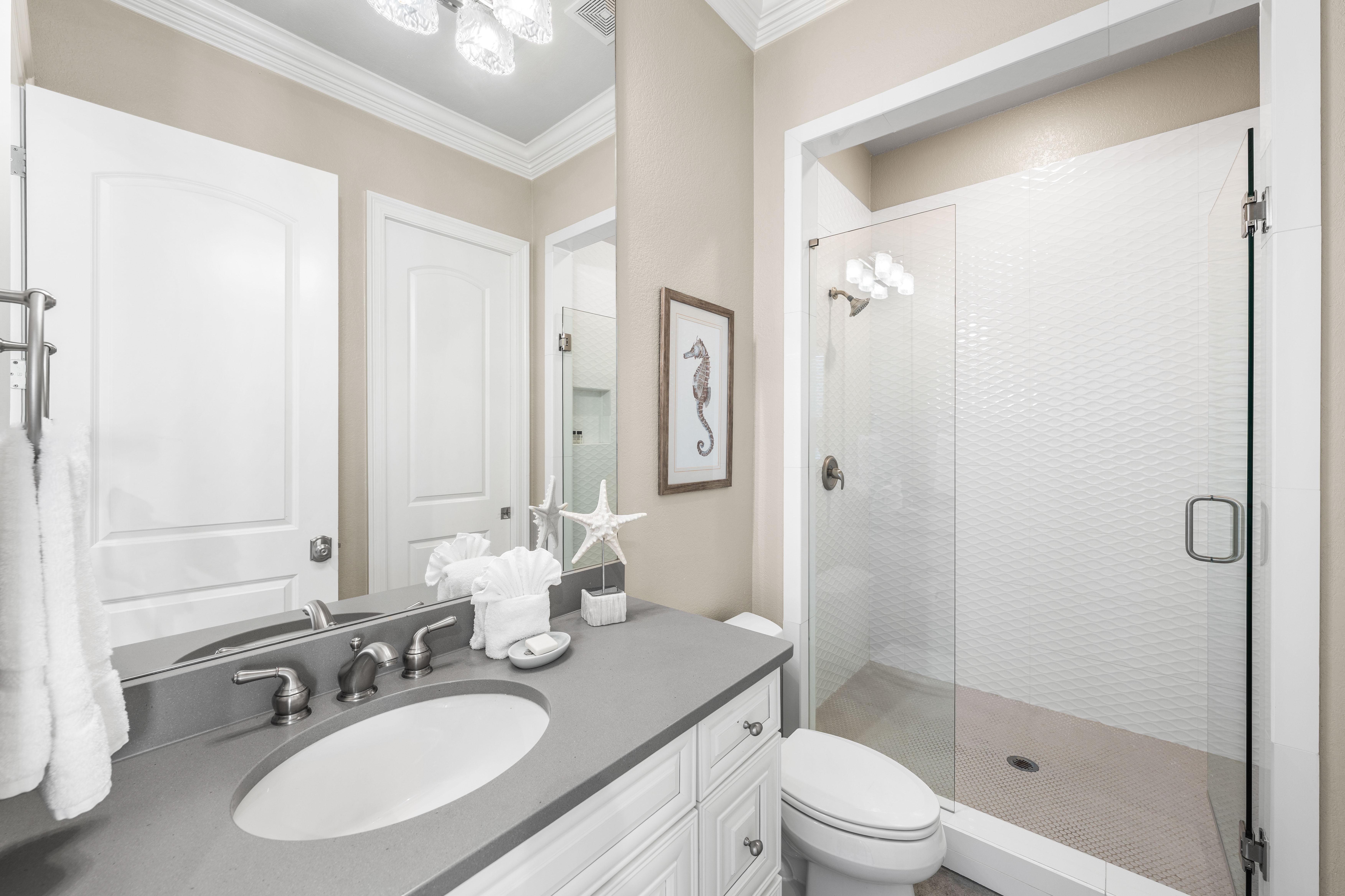 1st Floor Full Bathroom with Walk In Shower