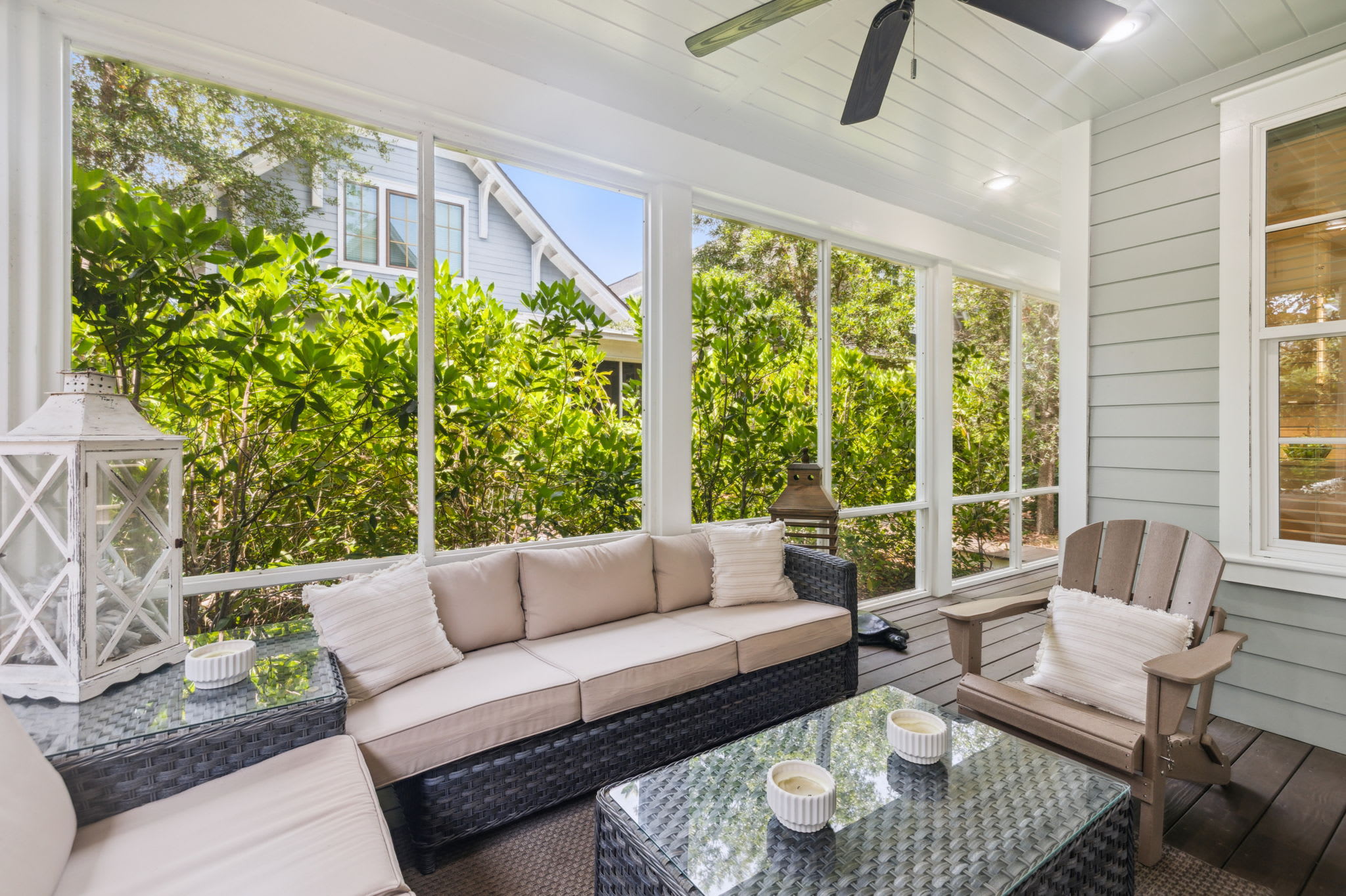 Relax & Unwind on the Screened-In Back Porch