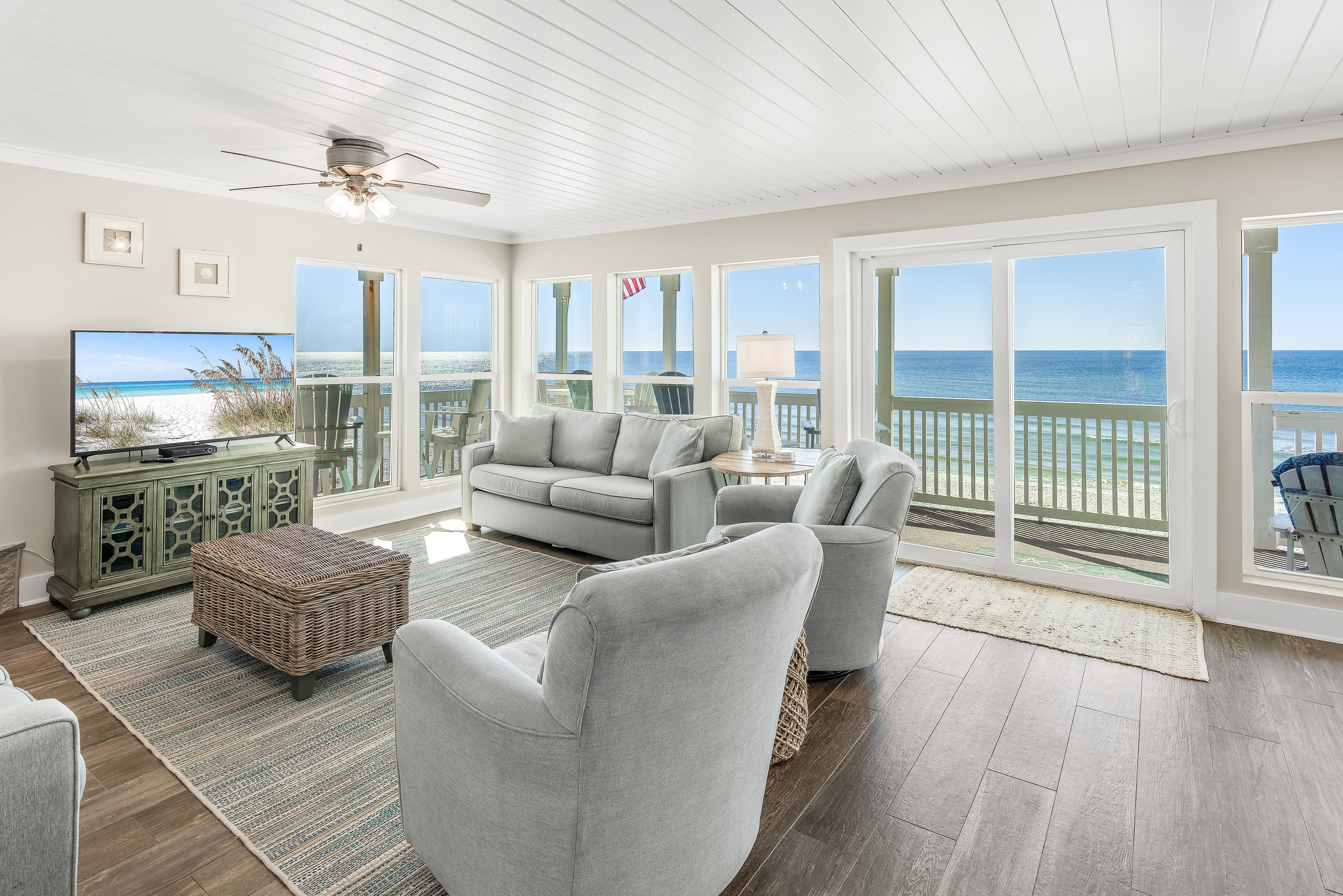 Living Room Chairs and Ocean View