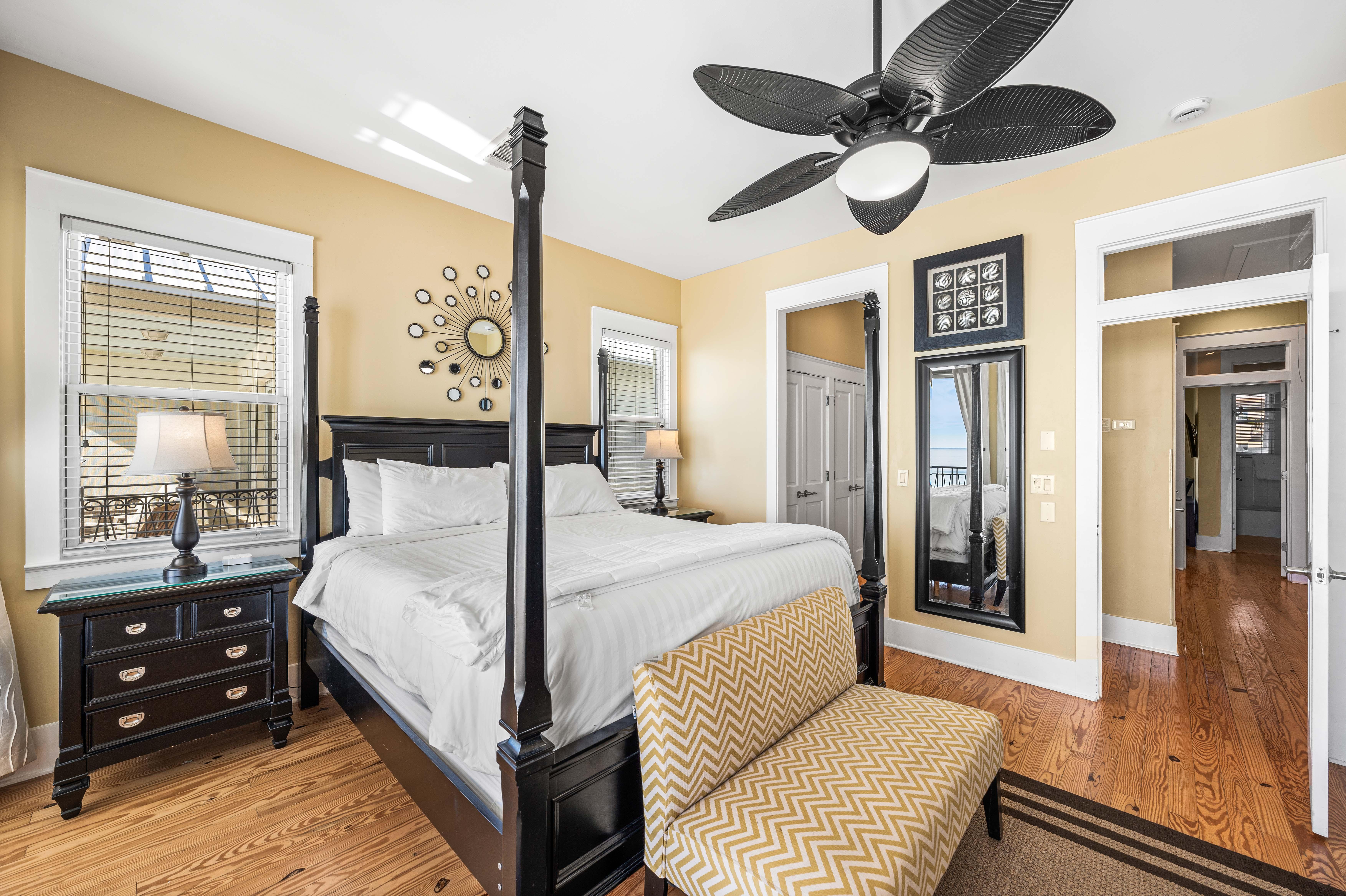 Primary Third Floor ensuite King Bedroom.