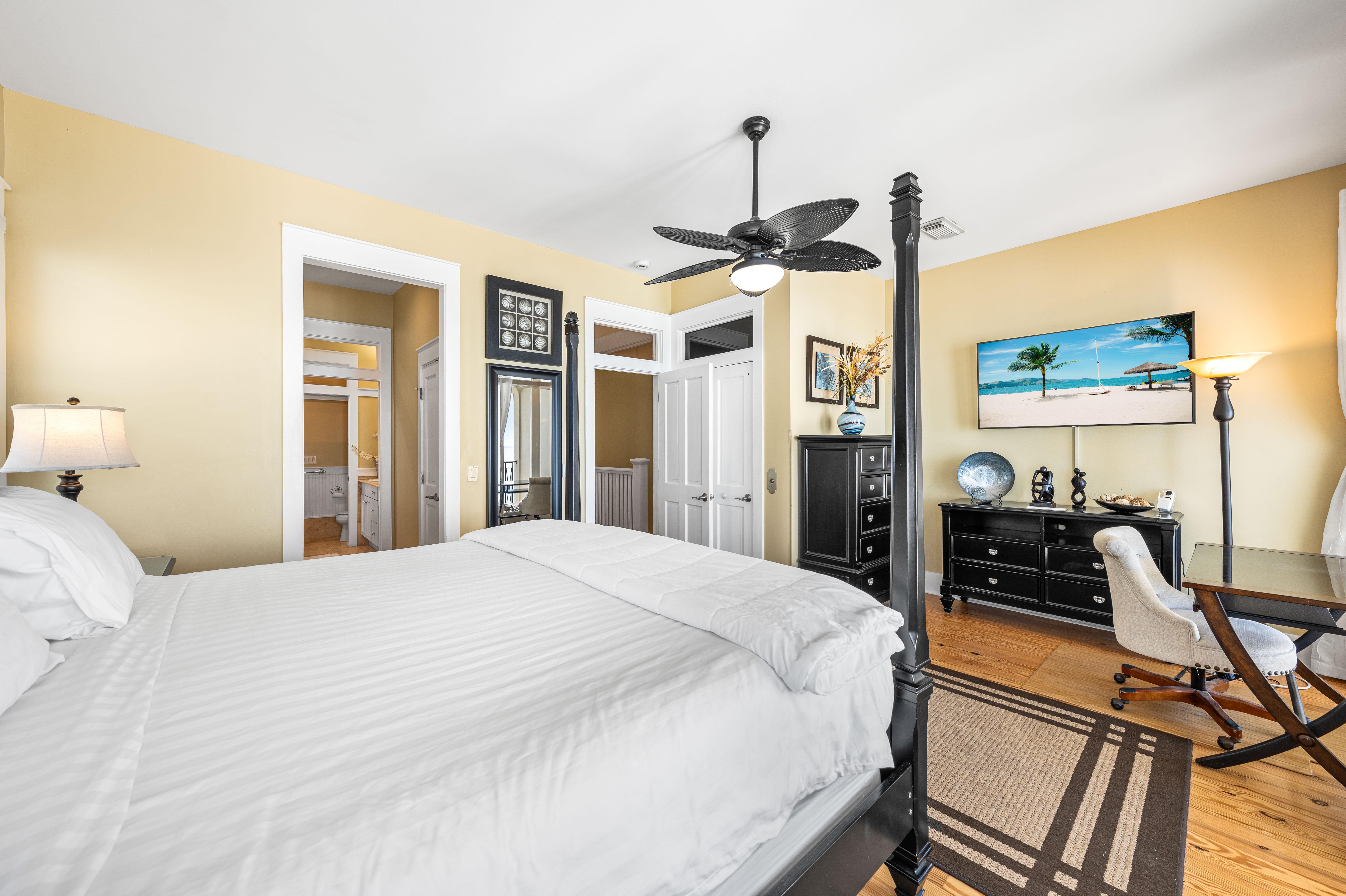 Primary Third Floor ensuite King Bedroom.