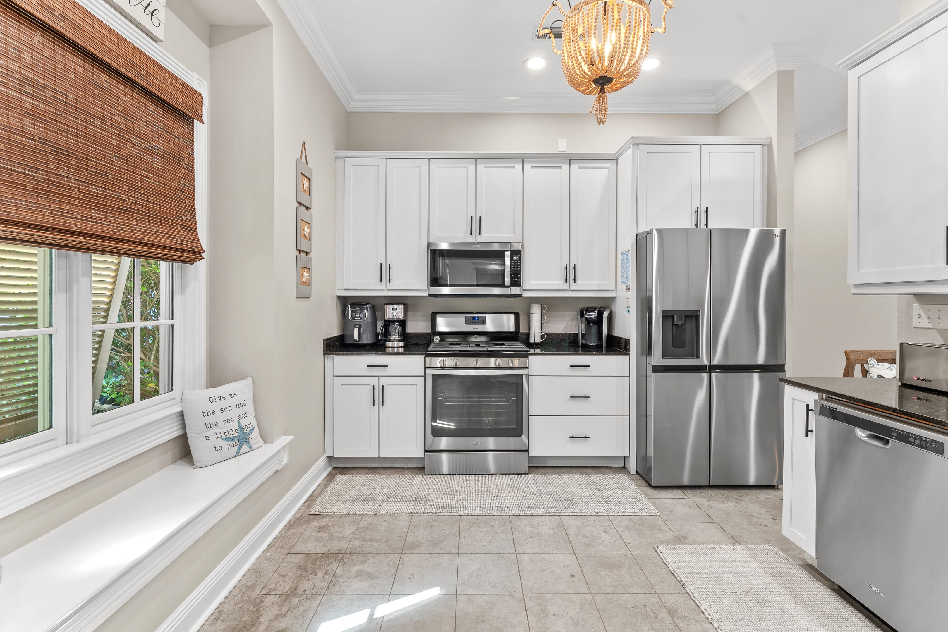 Fully stocked kitchen