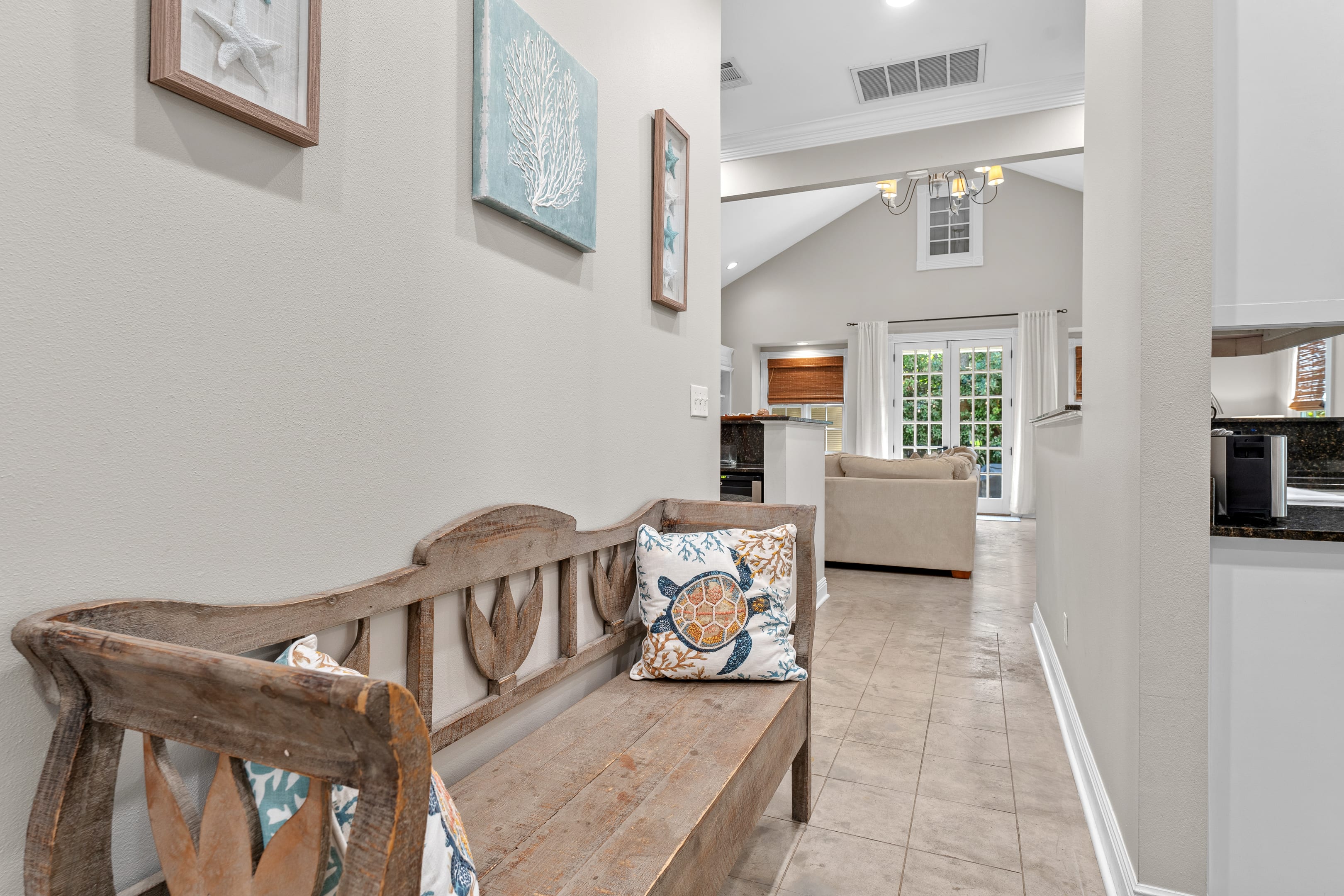 Hallway to living area