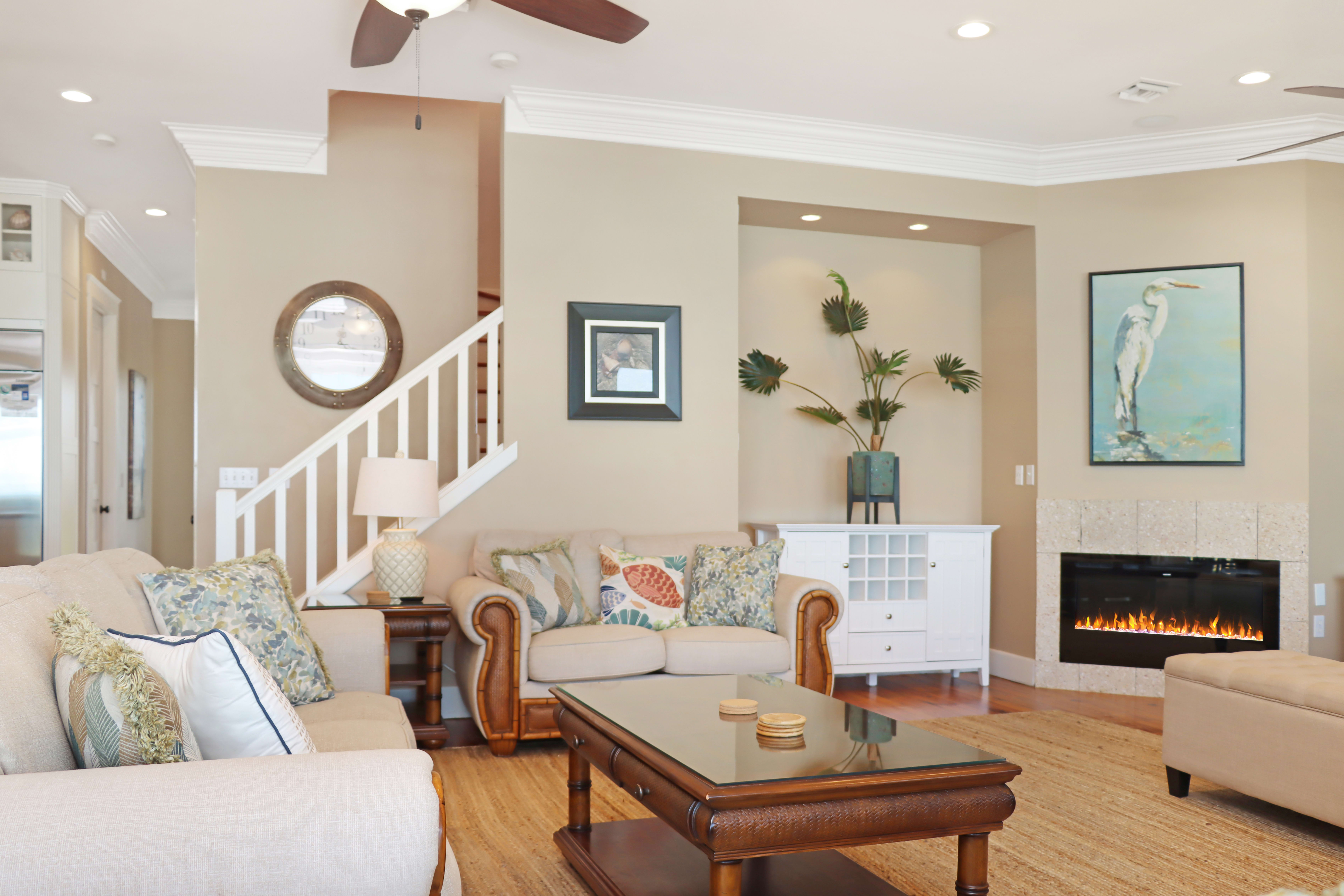 Living Room with Fireplace