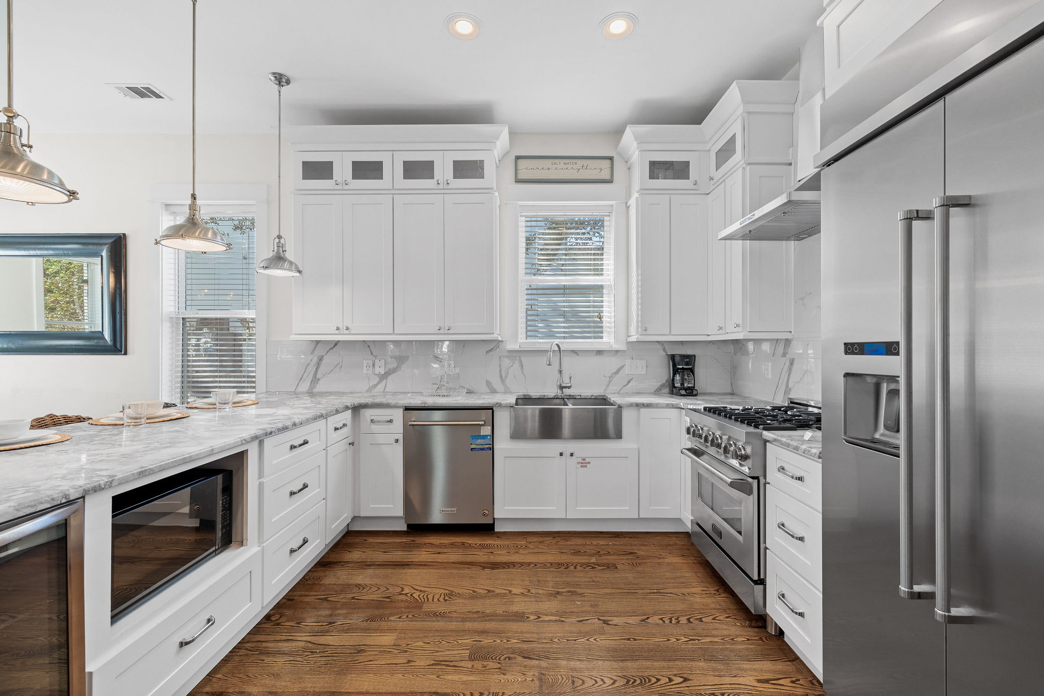 Kitchen - Equipped with Stainless Steel Appliances