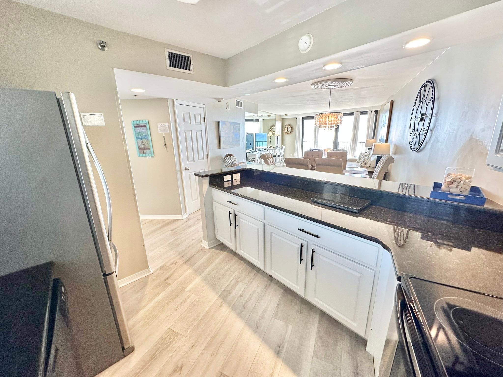 Fully stocked kitchen