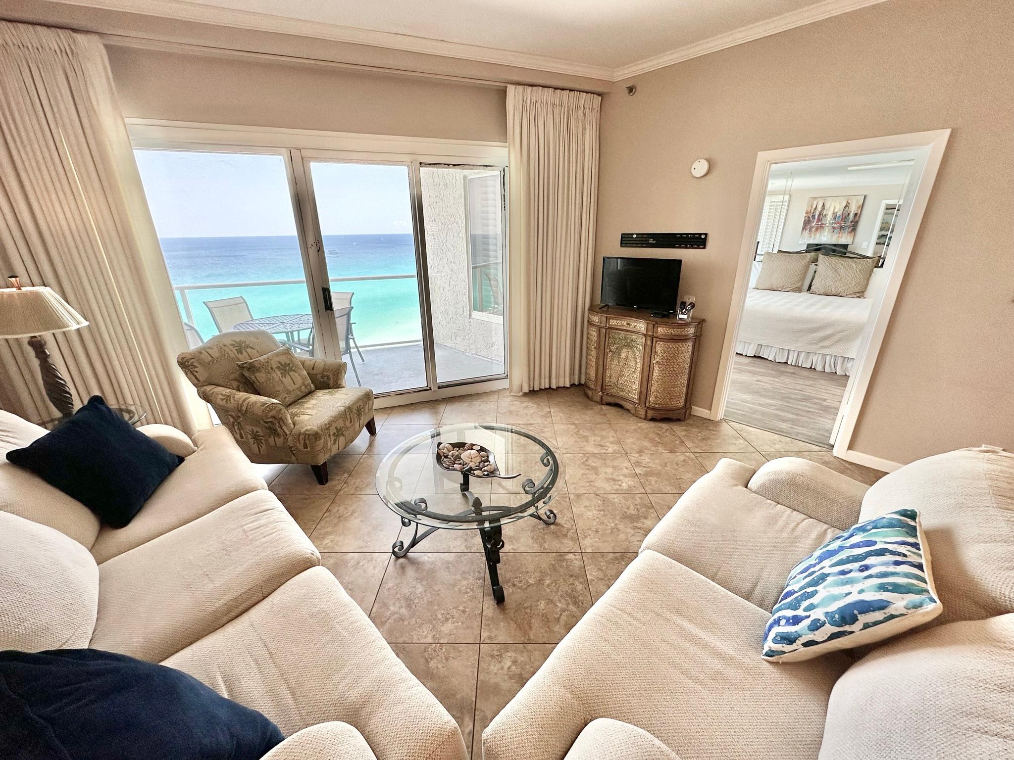 Ocean views from living room
