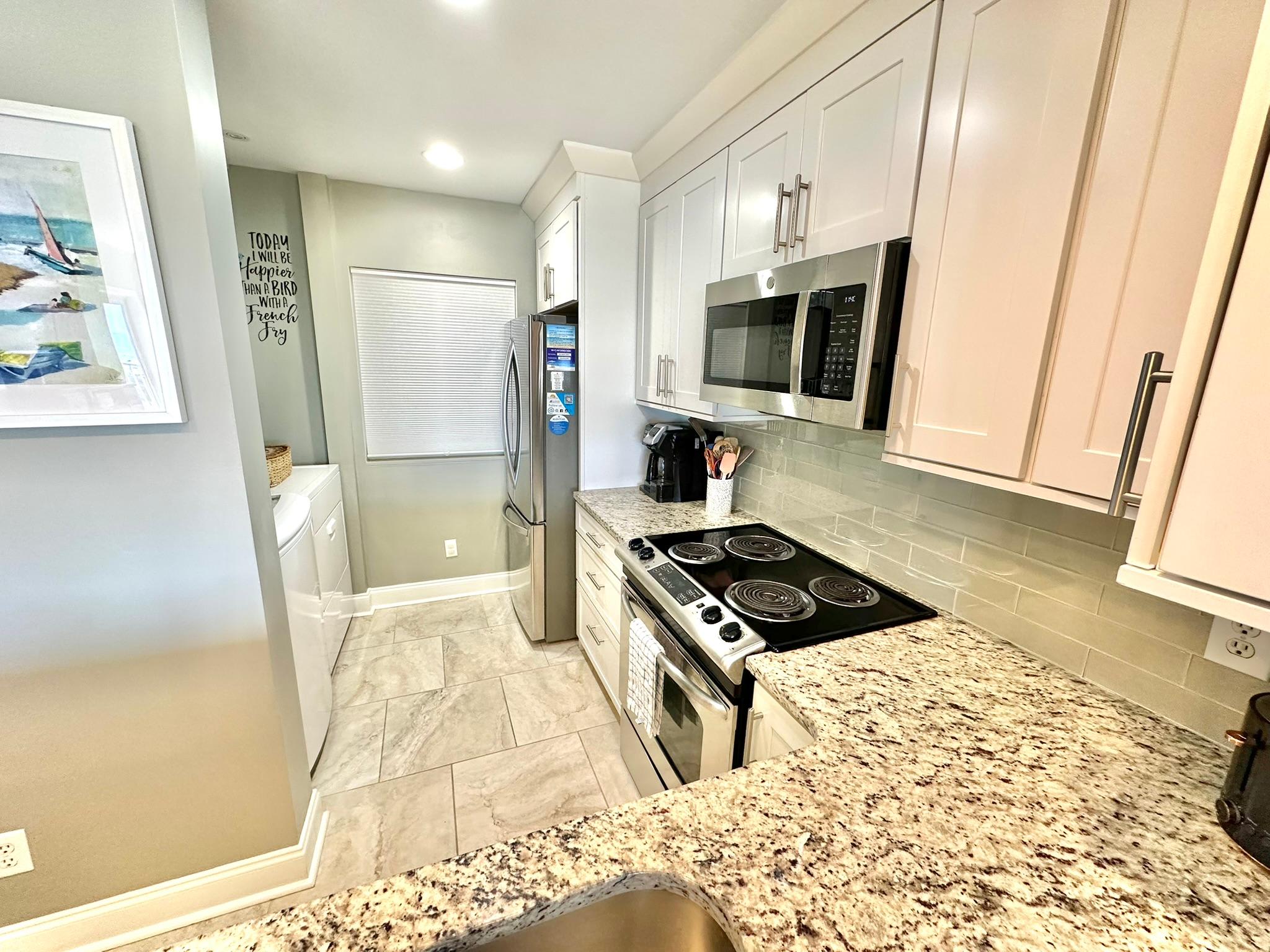 Fully stocked kitchen