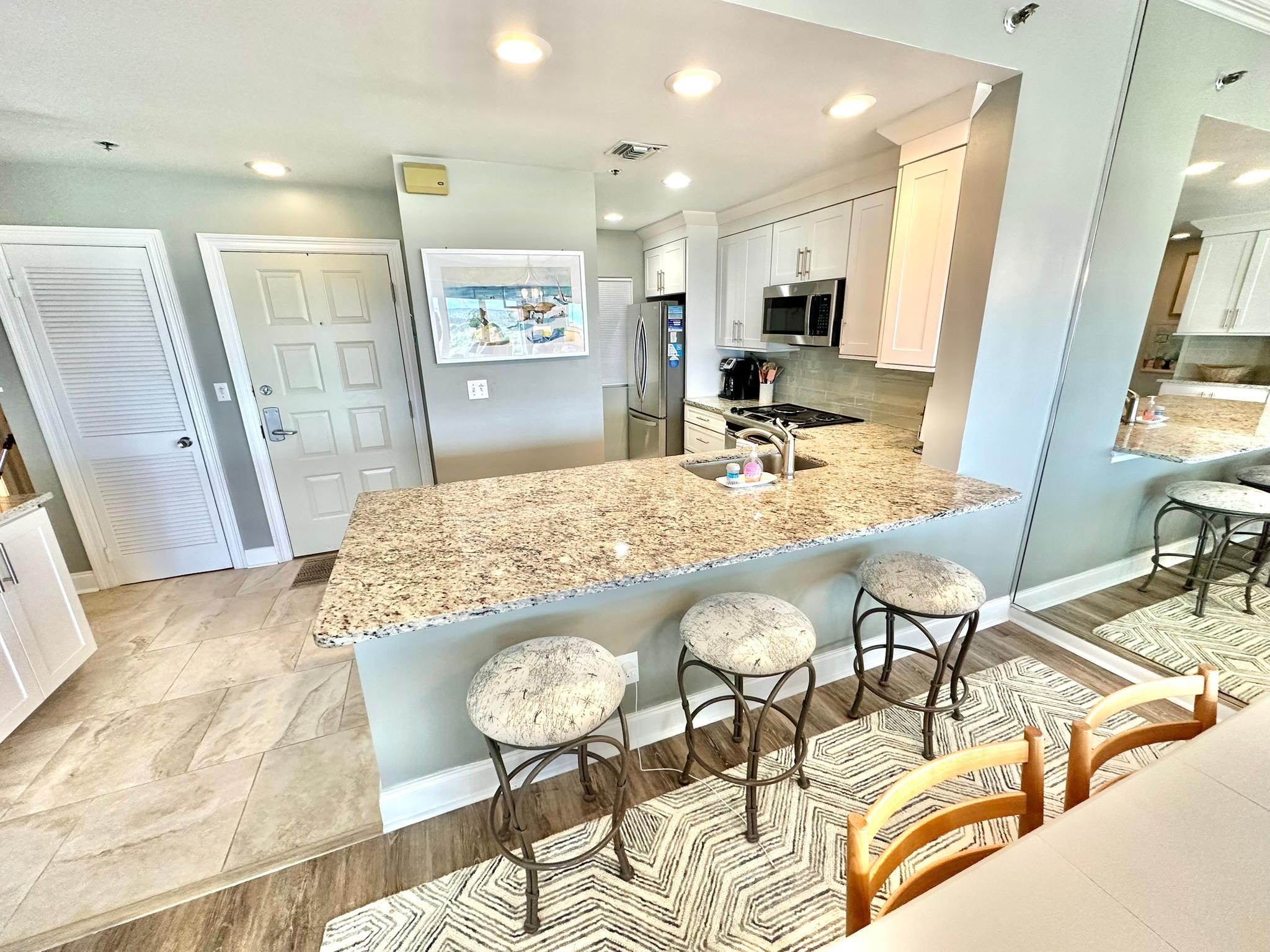 Fully stocked kitchen