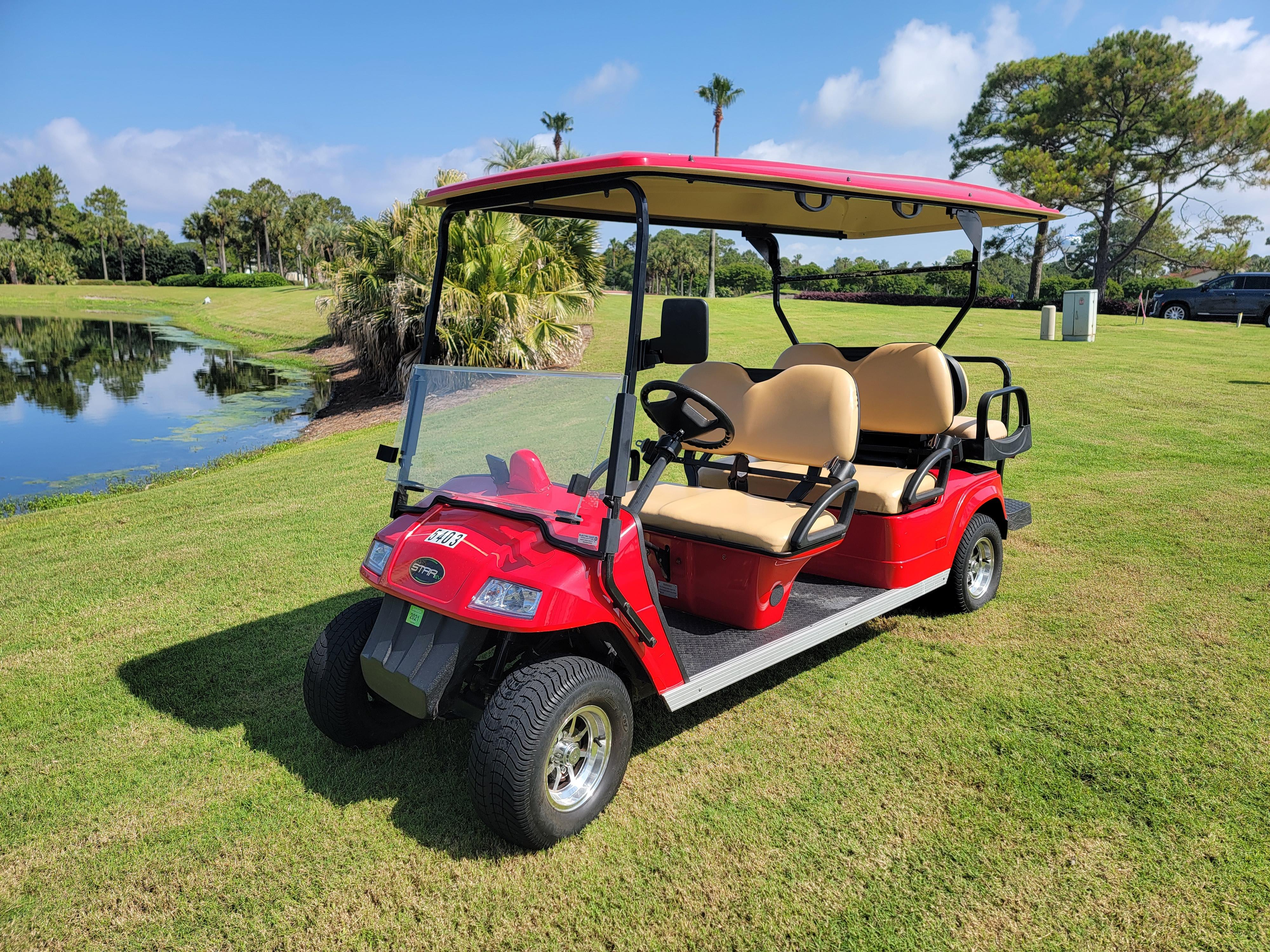6-Seater Golf Cart included