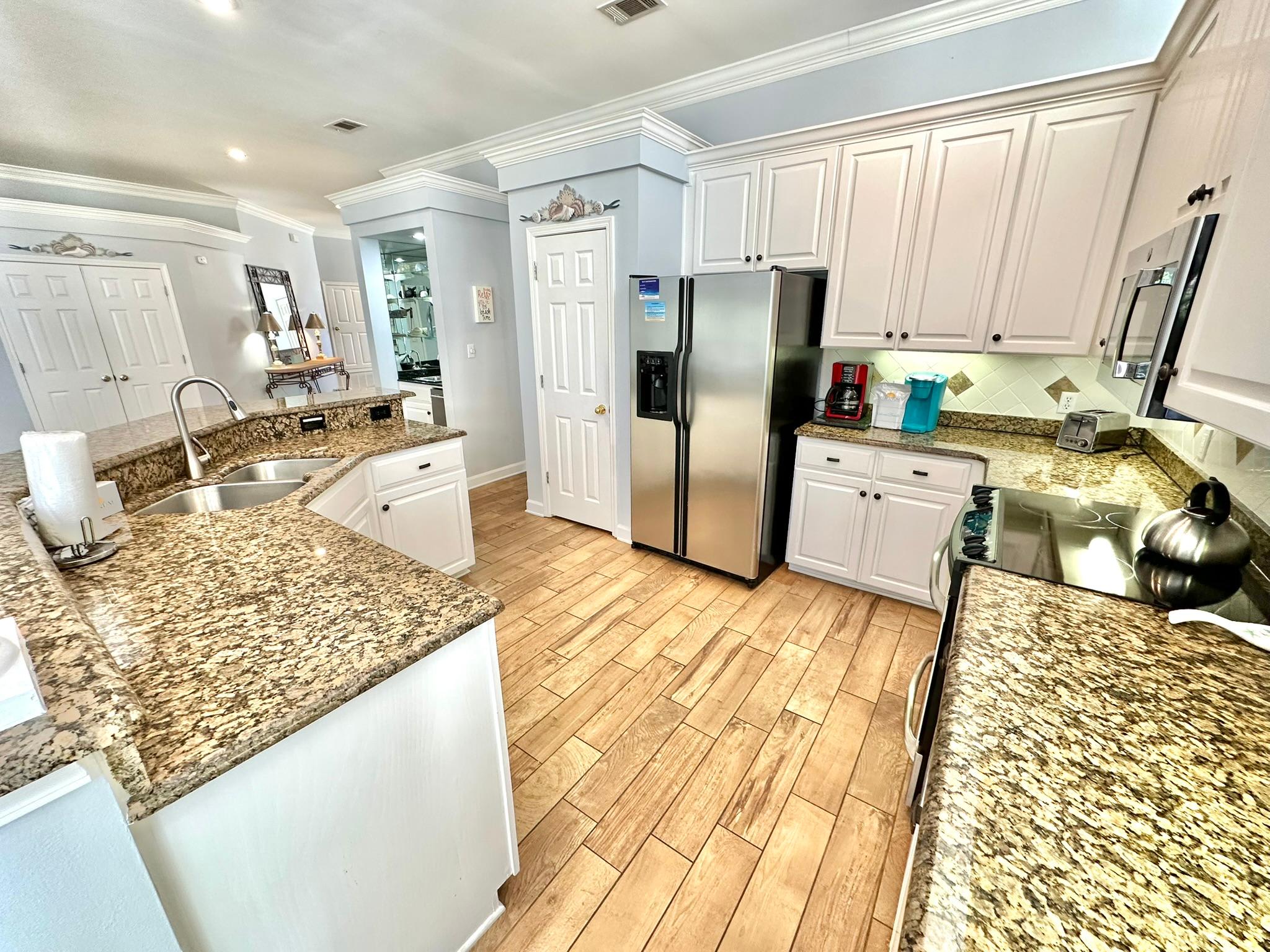 Fully stocked kitchen