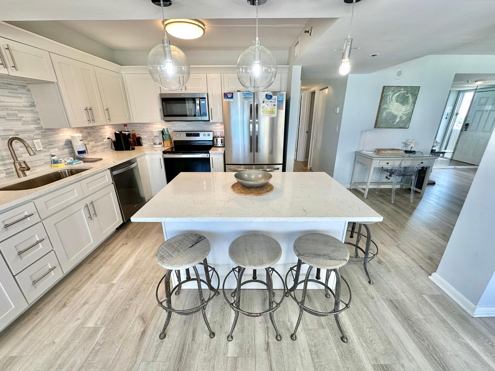 Fully stocked kitchen