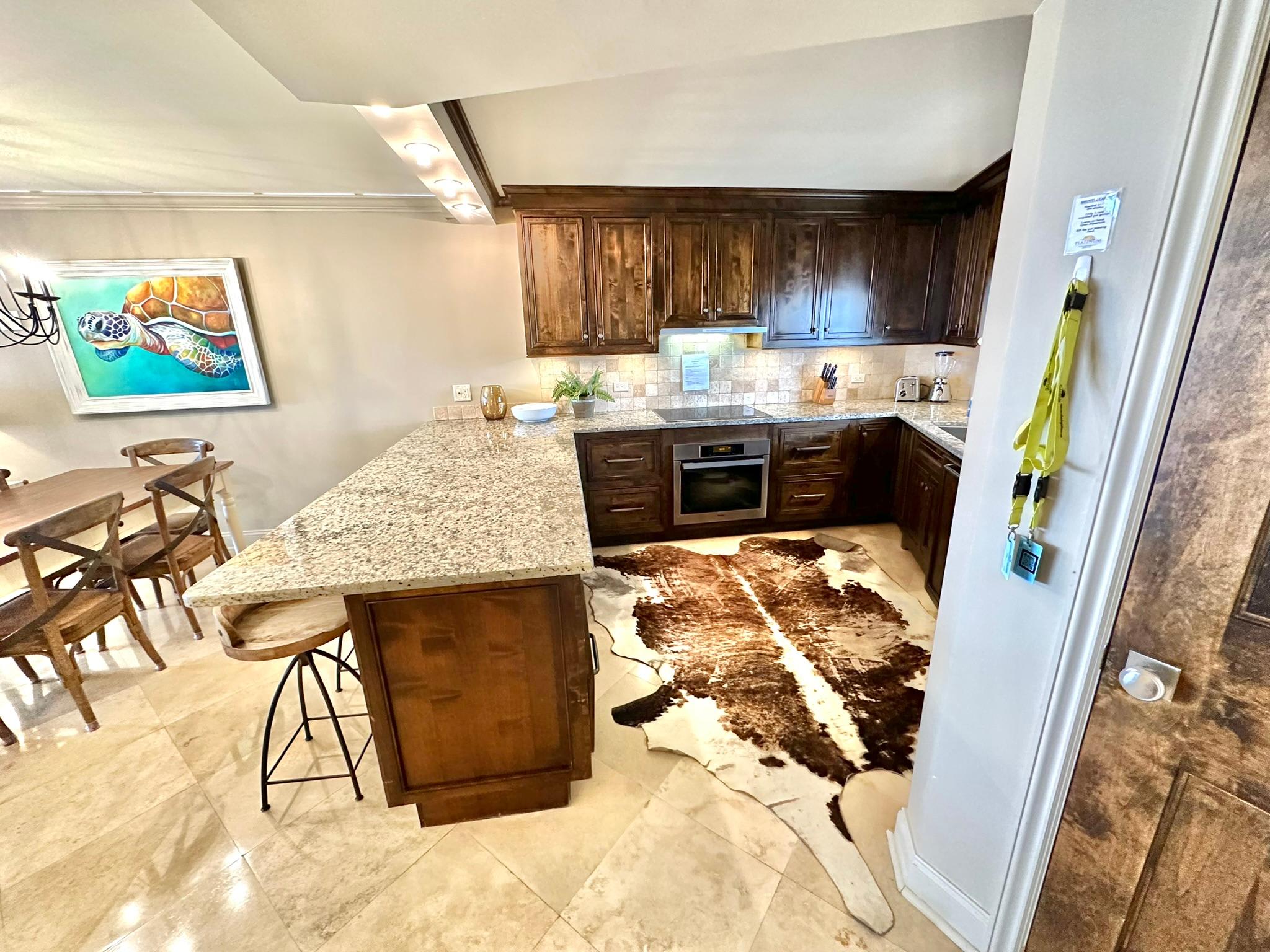 Fully stocked kitchen