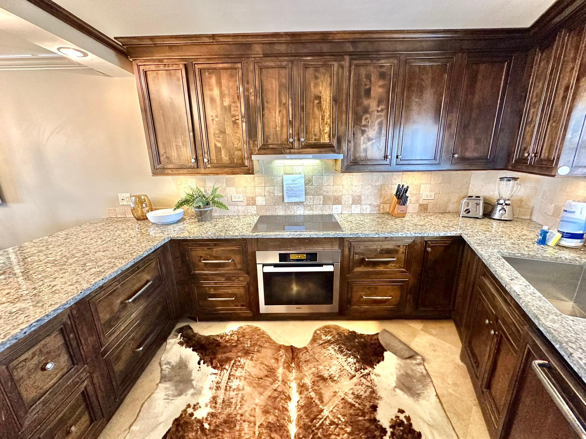 Fully stocked kitchen