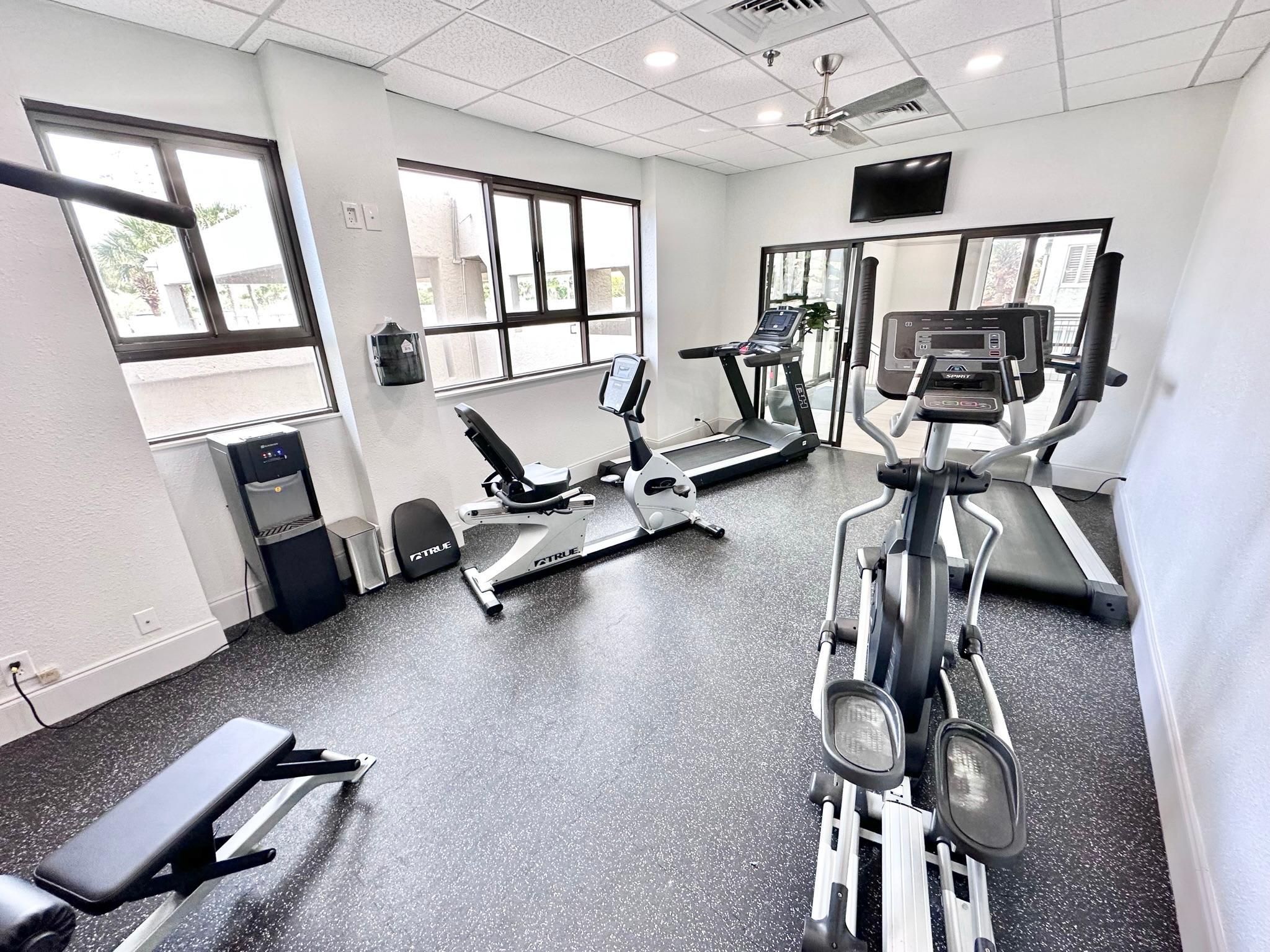 New fitness room at Beachside Two
