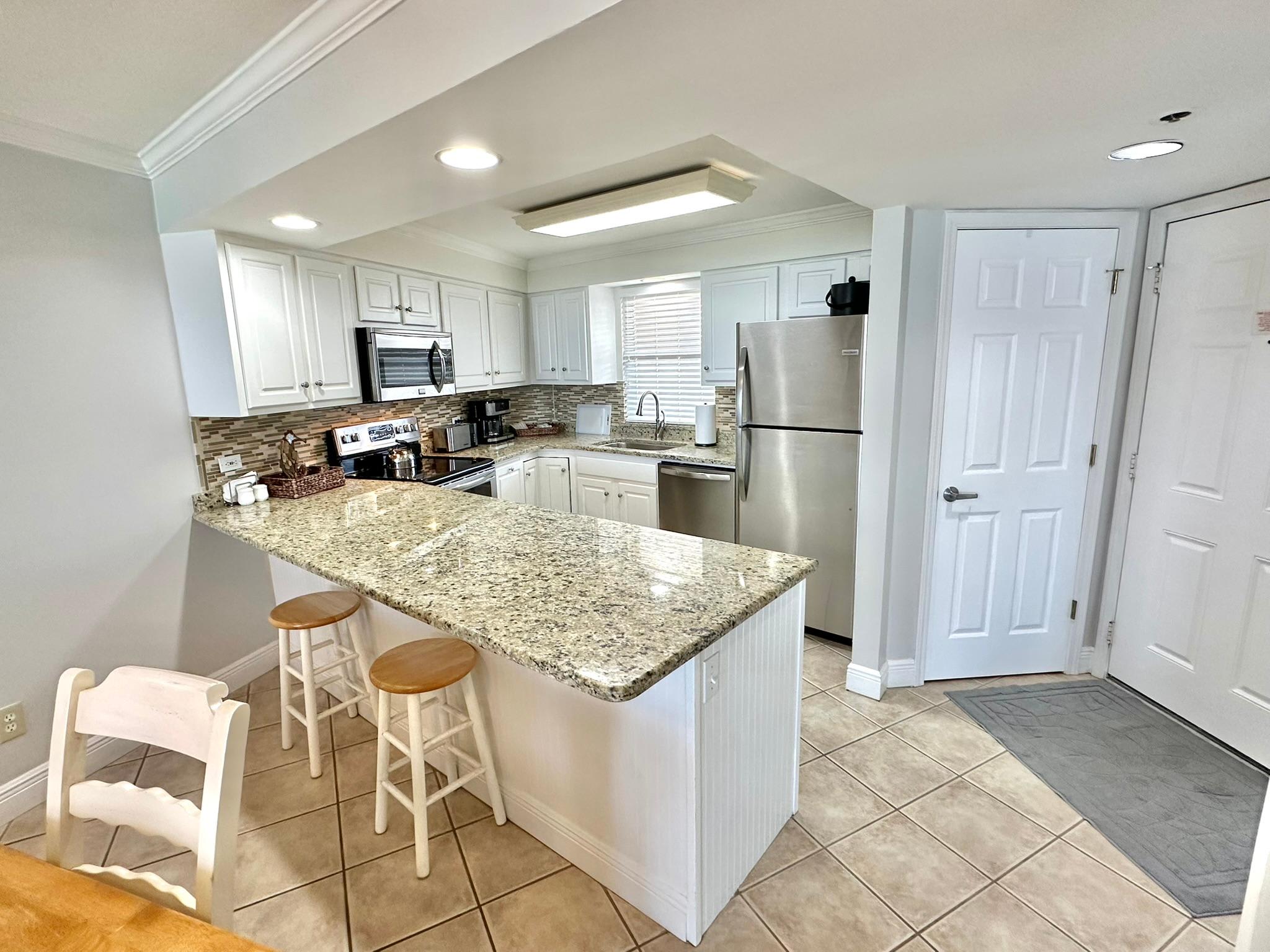 Fully stocked kitchen
