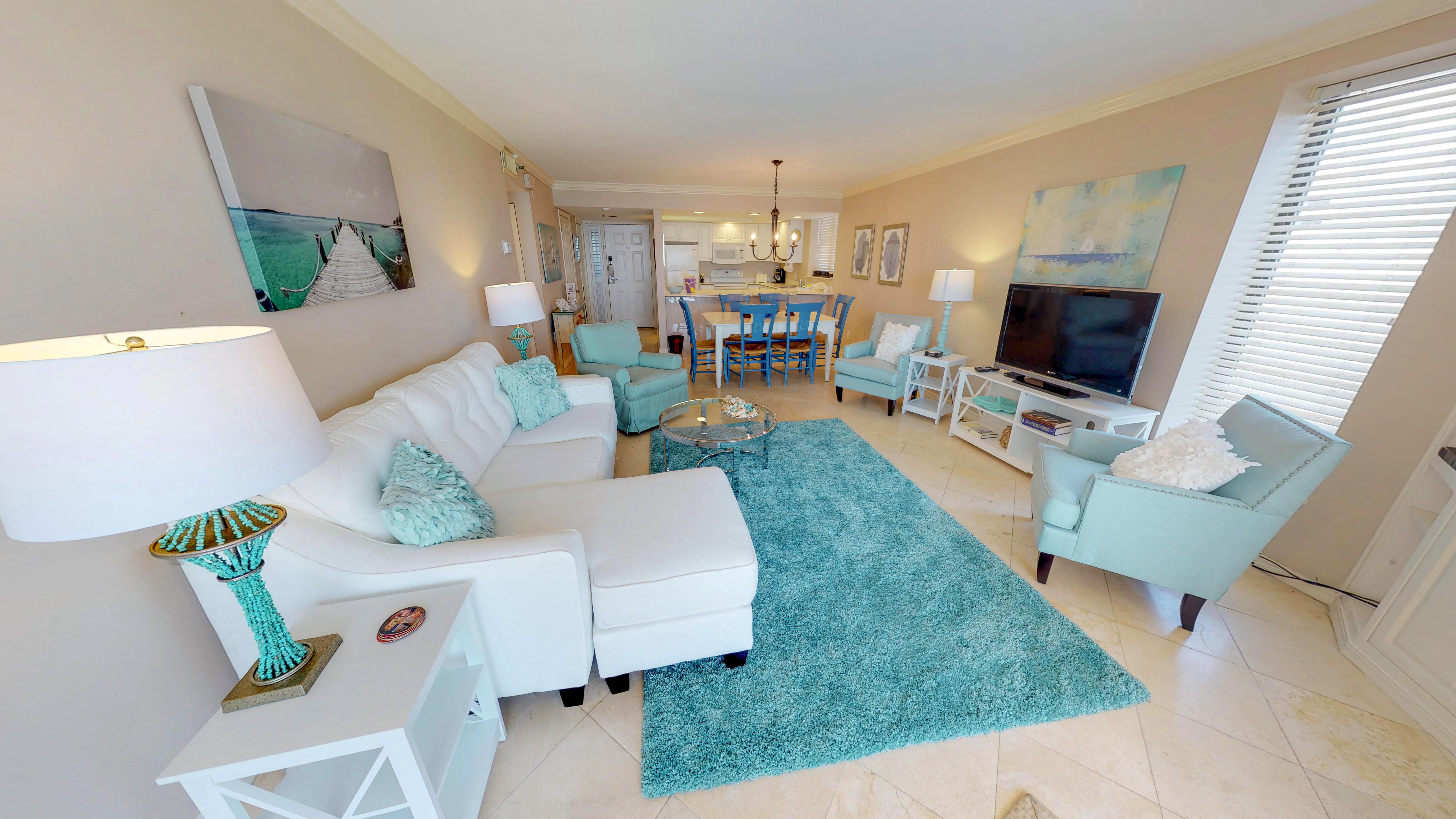 Over look the entire living space