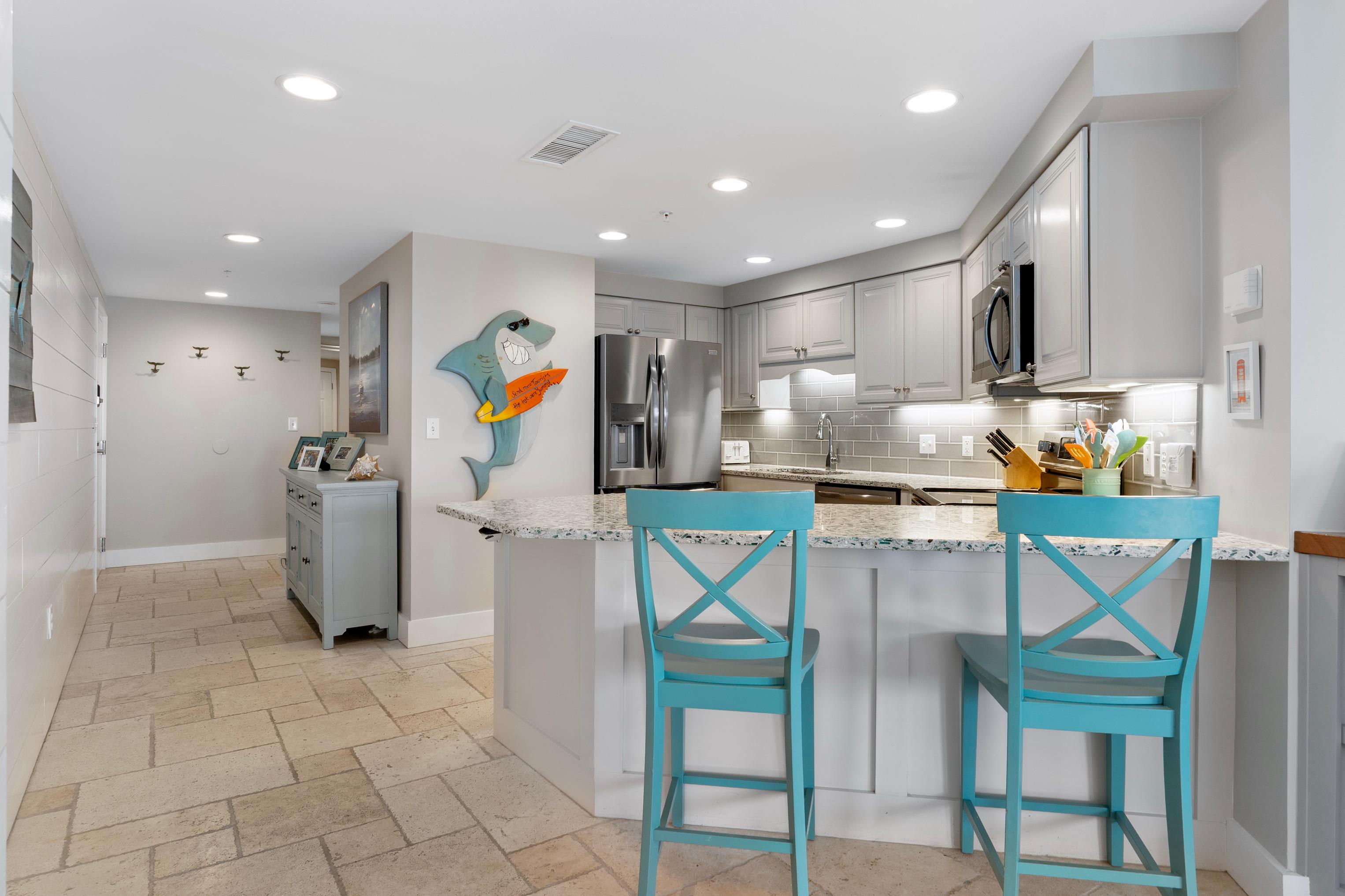 Fully stocked kitchen