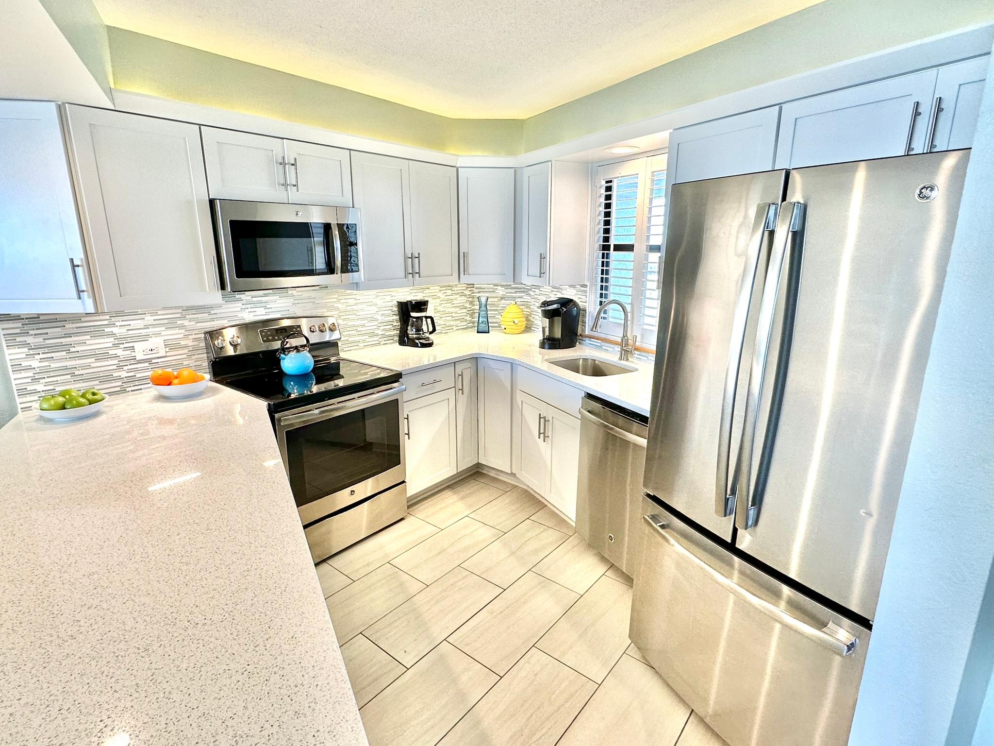 Fully stocked kitchen