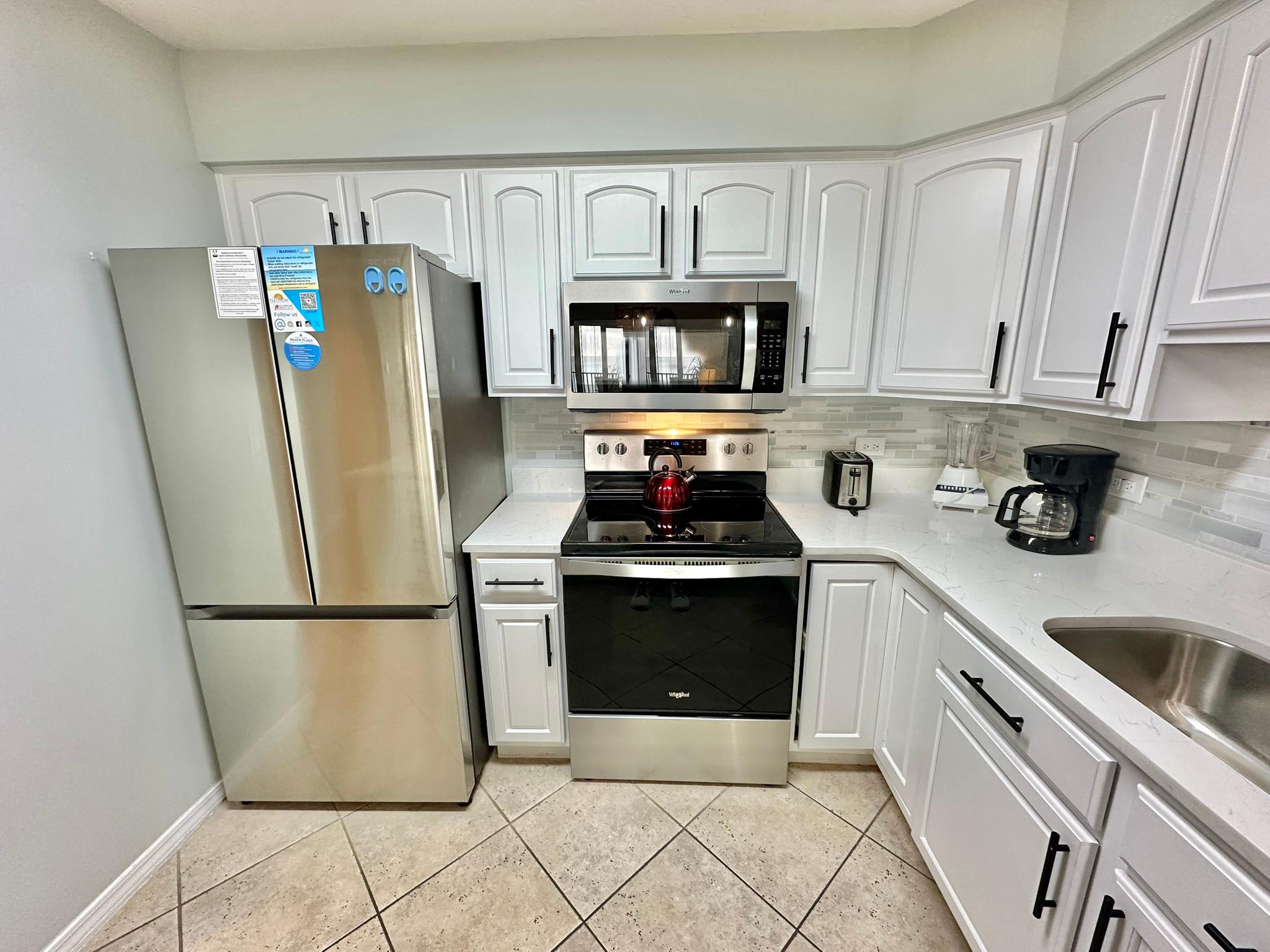 Fully stocked kitchen