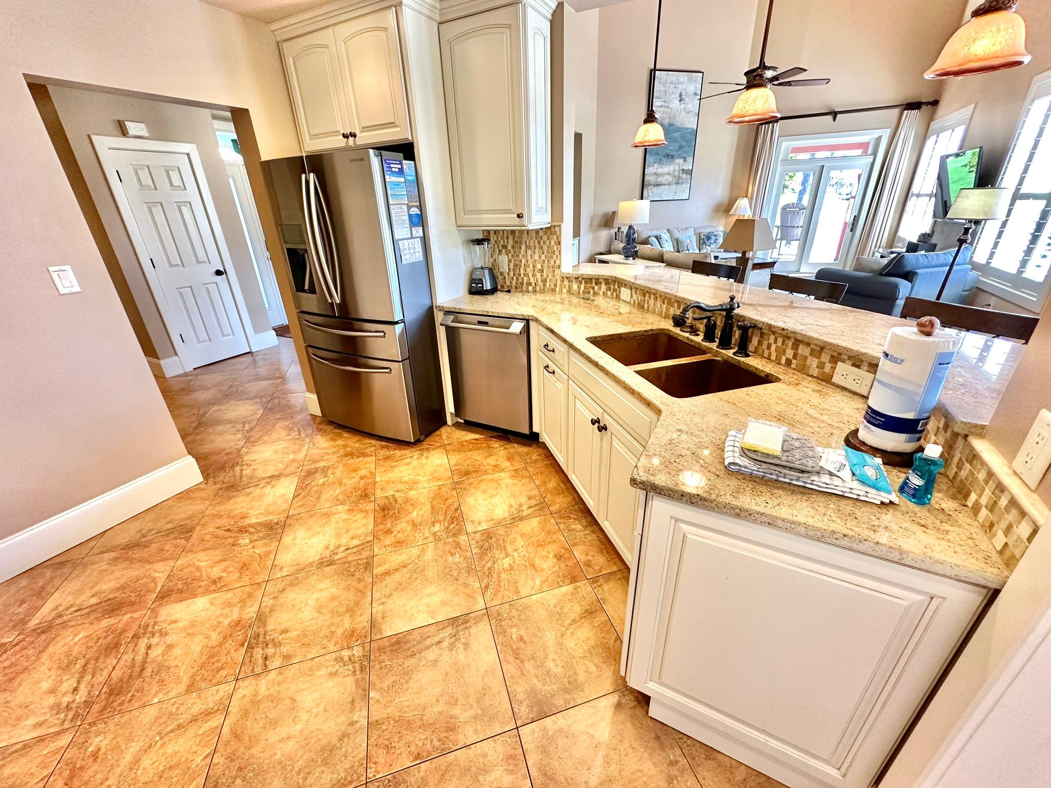 Fully stocked kitchen