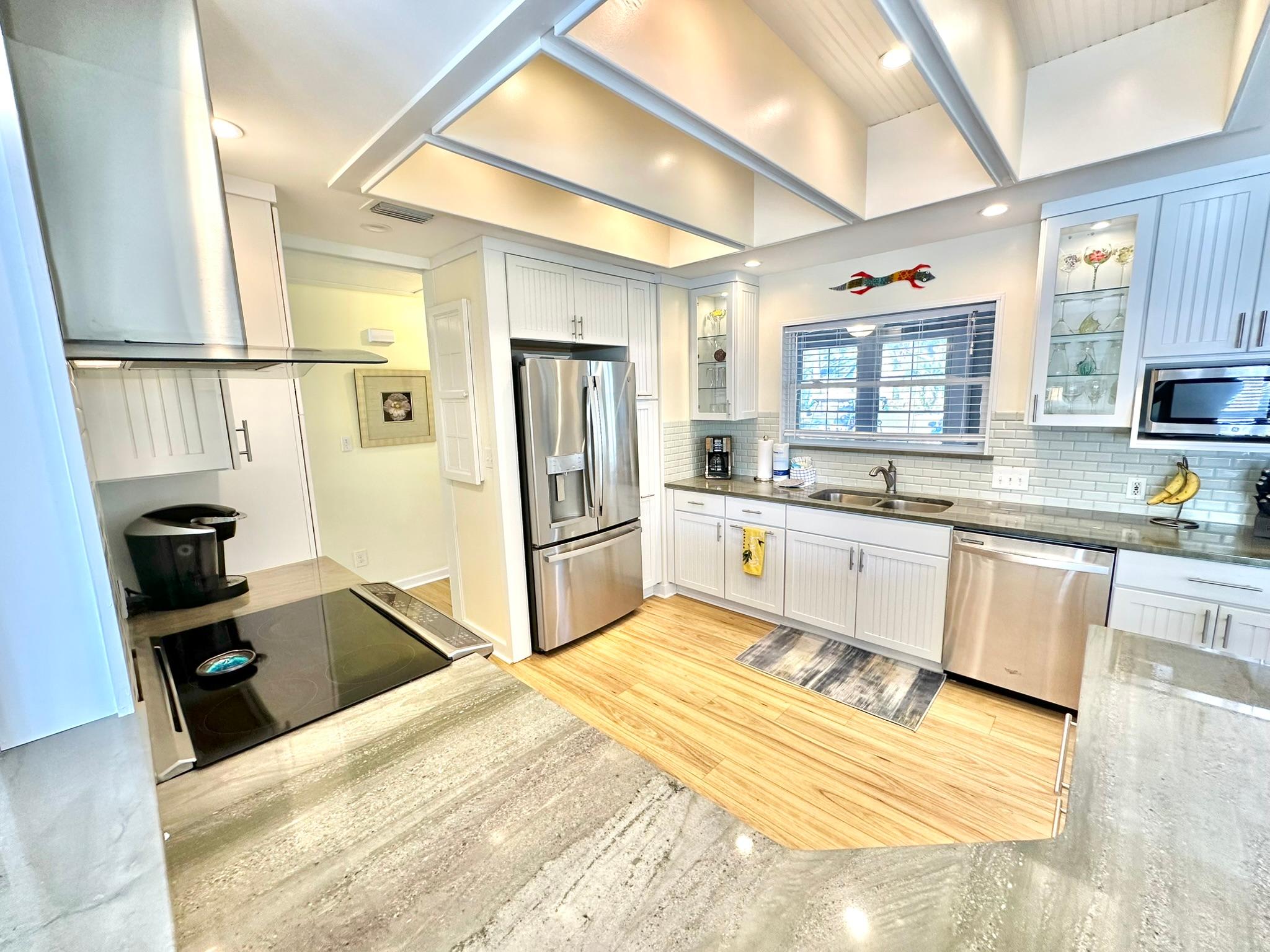 Fully stocked kitchen