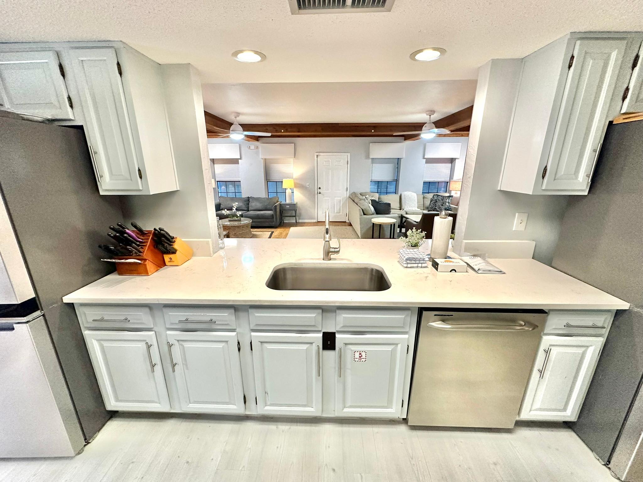 Fully stocked kitchen