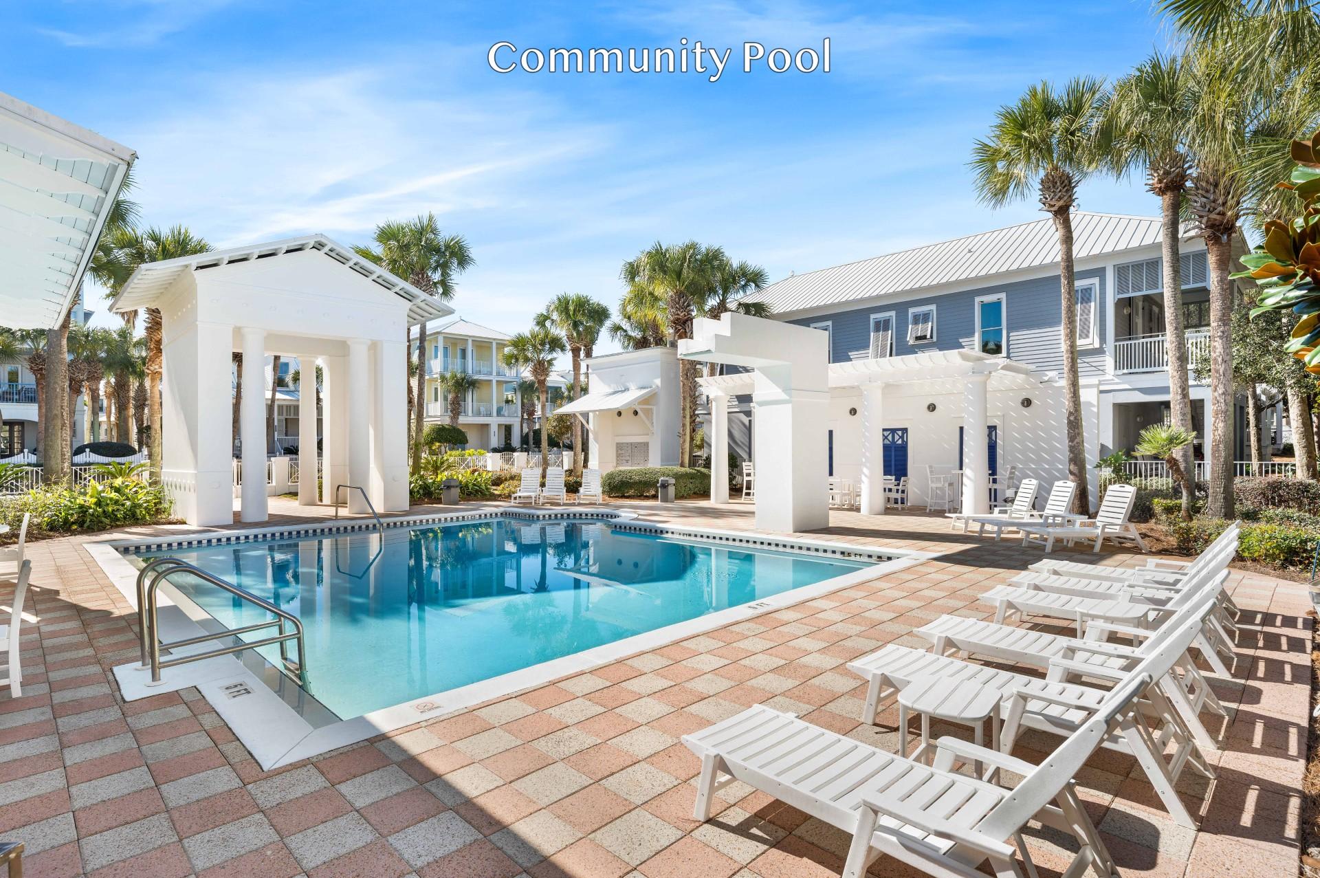 Dive into paradise with a pool day! Frangista Pool is right across the street from Aquaholic! Dressing/restrooms, water feature & plenty of loungers.  Heated seasonally.
