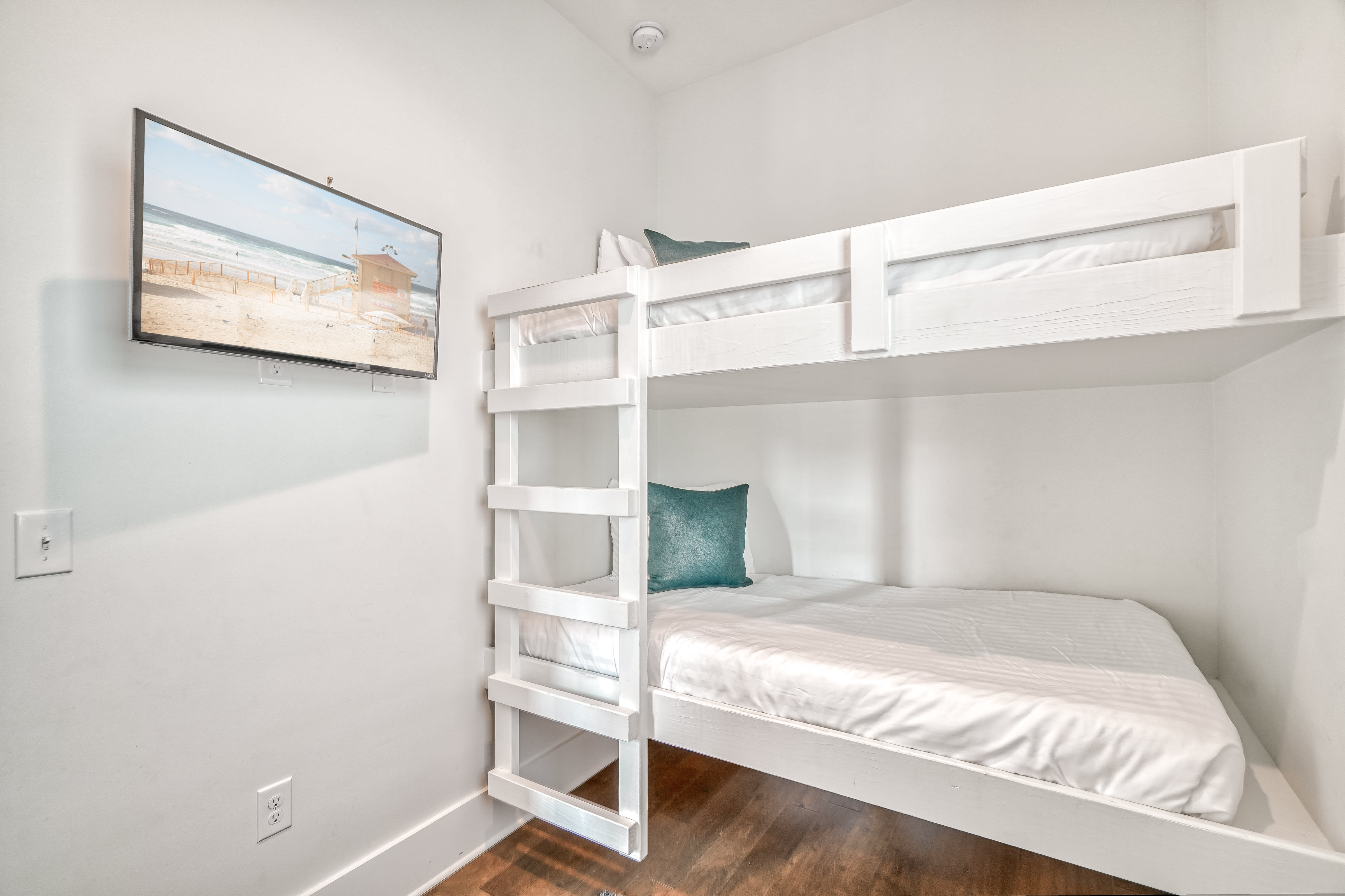 2nd Floor Bunk Room - Equipped with a Large Flat Screen TV