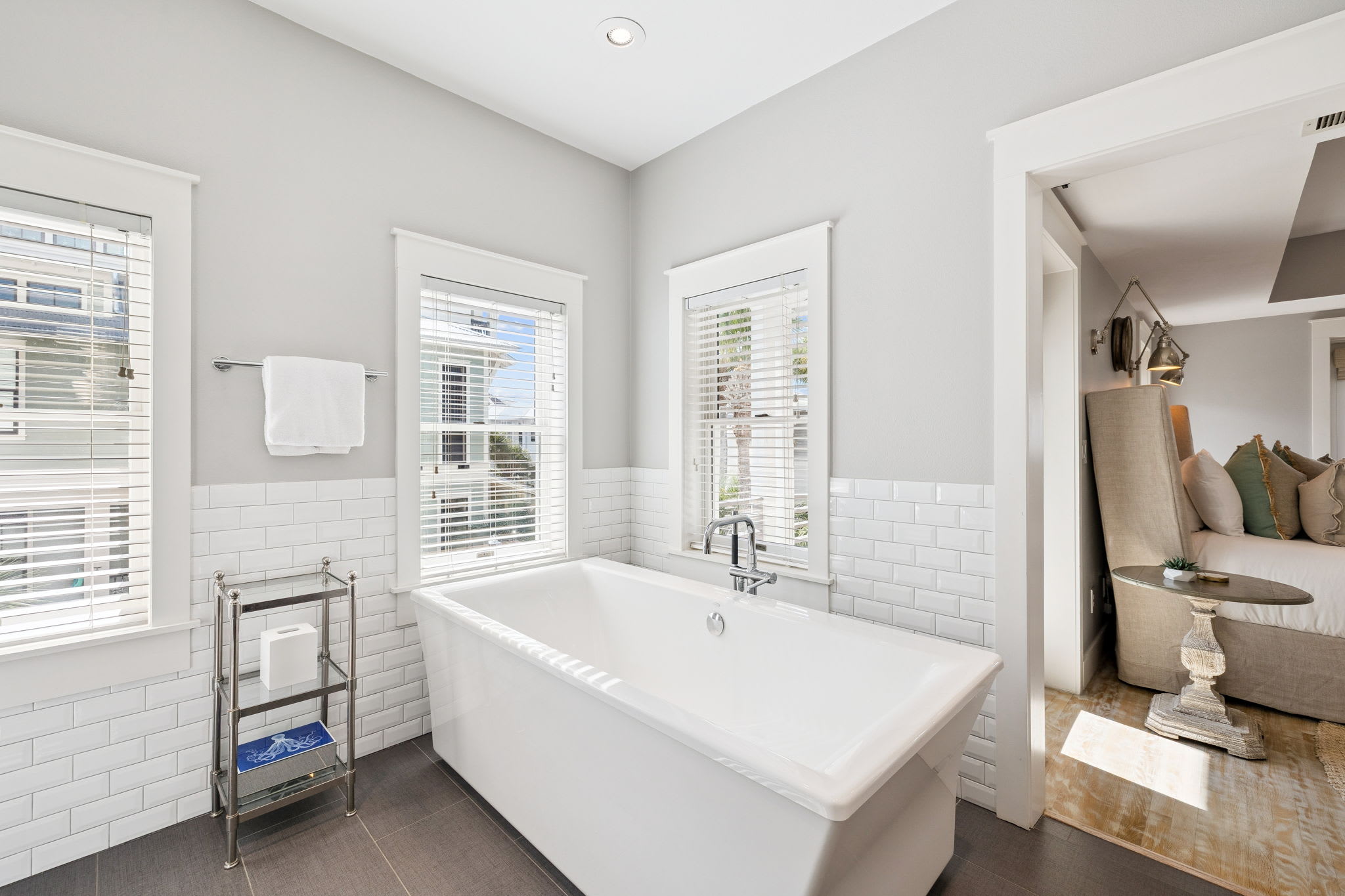 Take a Soak in the Oversized Bathtub