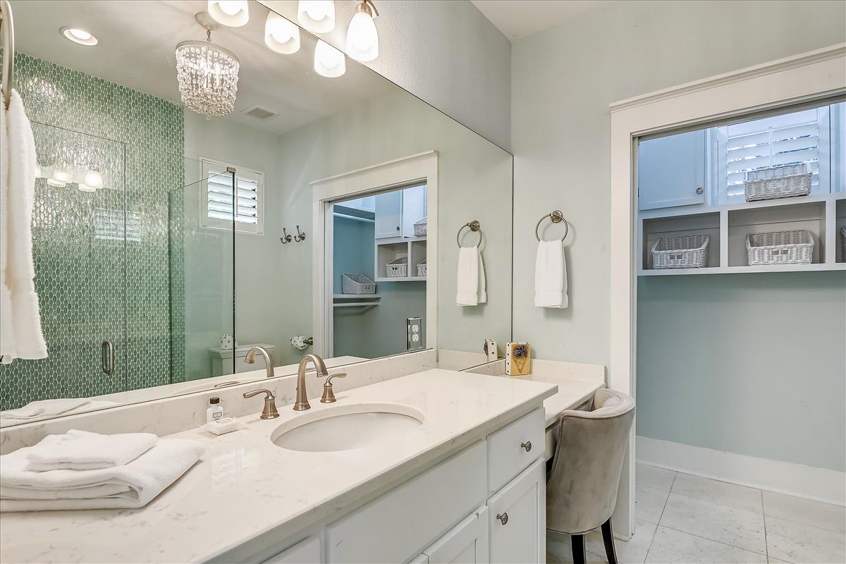 1st Floor Primary En Suite - Featuring a Glass Enclosed Shower & Large Walk In Closet