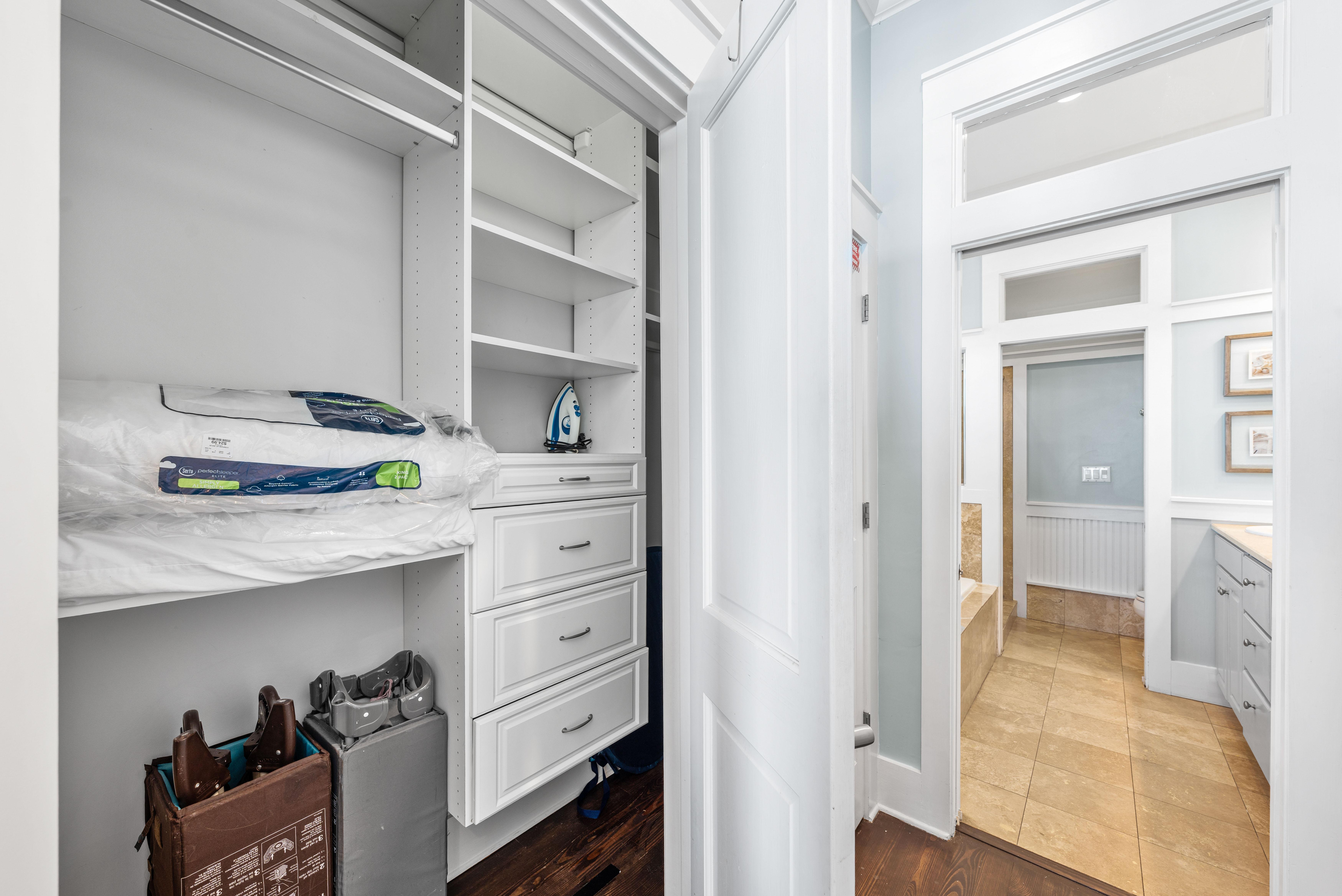 Two Pack n Play's Lots of Closet Space.