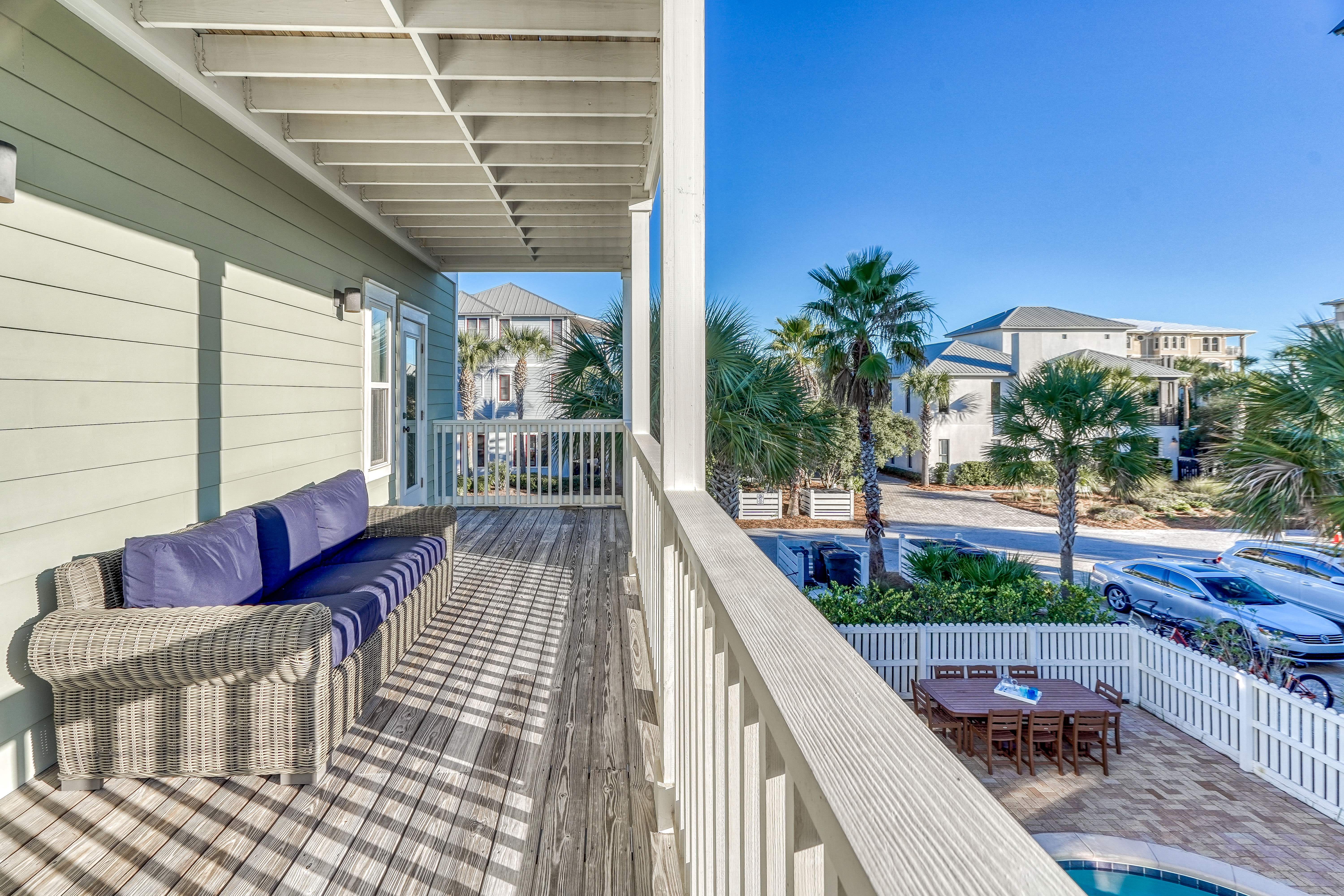 2nd Floor Balcony - Over-looking the Private Pool