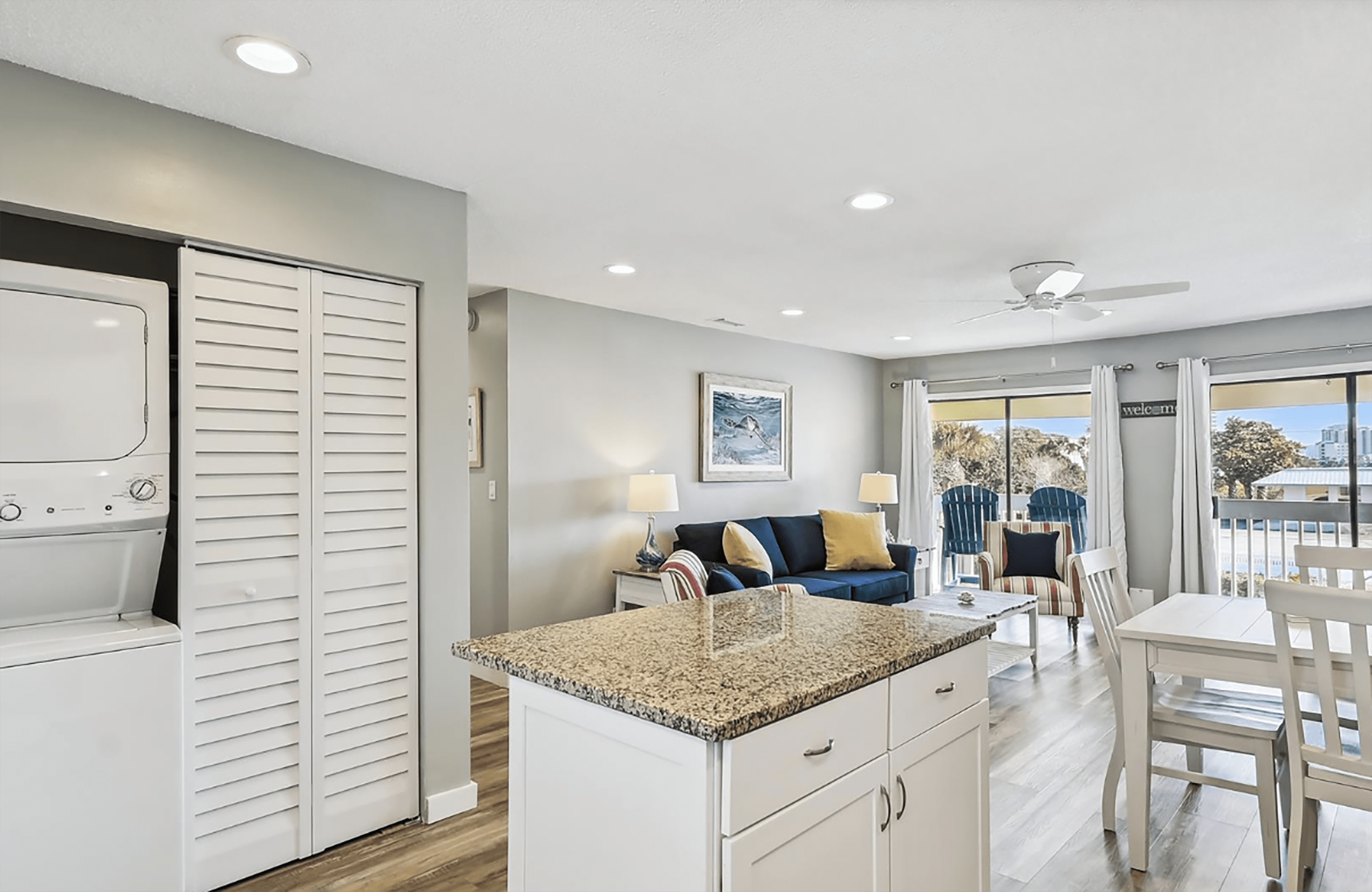 Kitchen to living room view