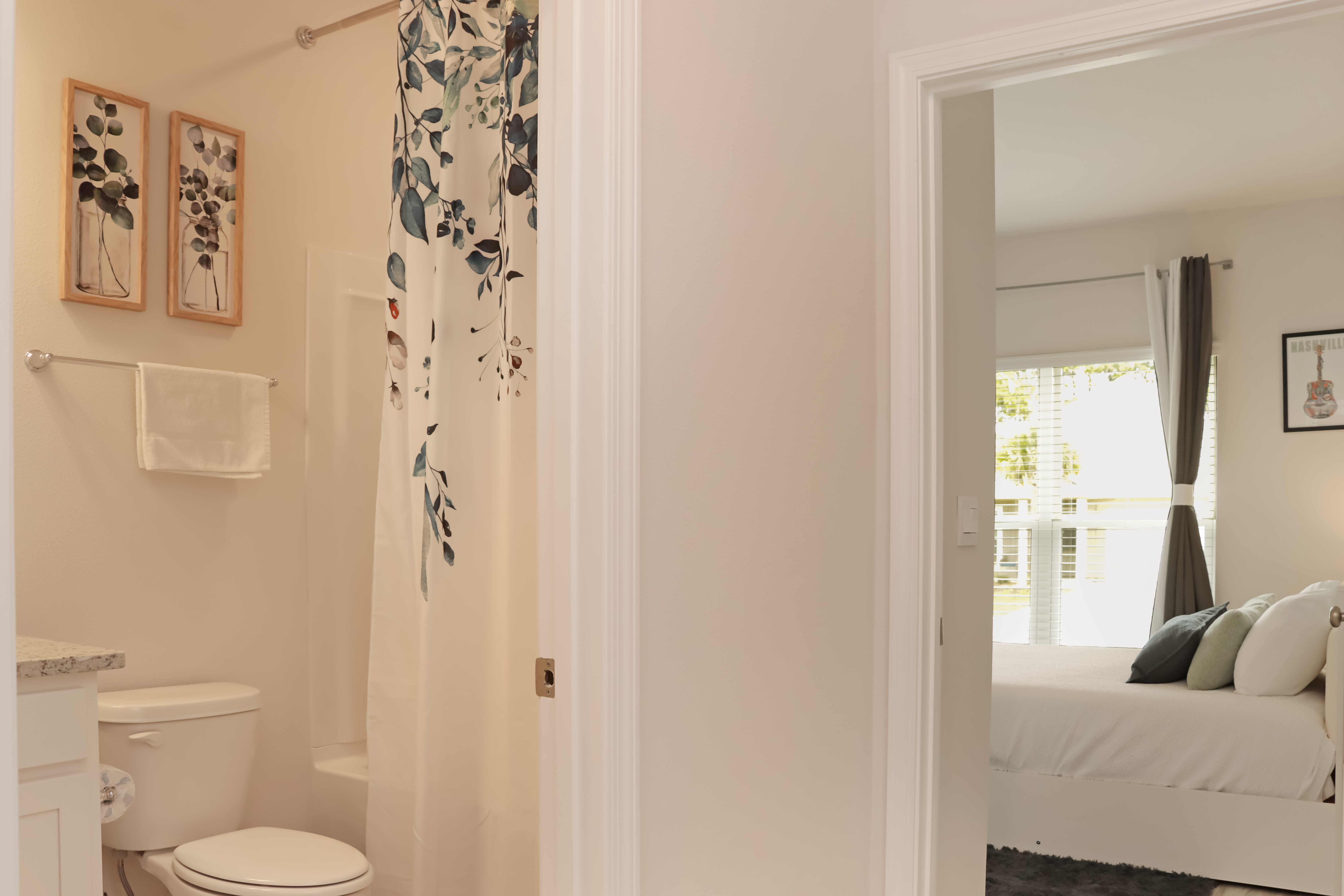 Full Bathroom and Bedroom 1