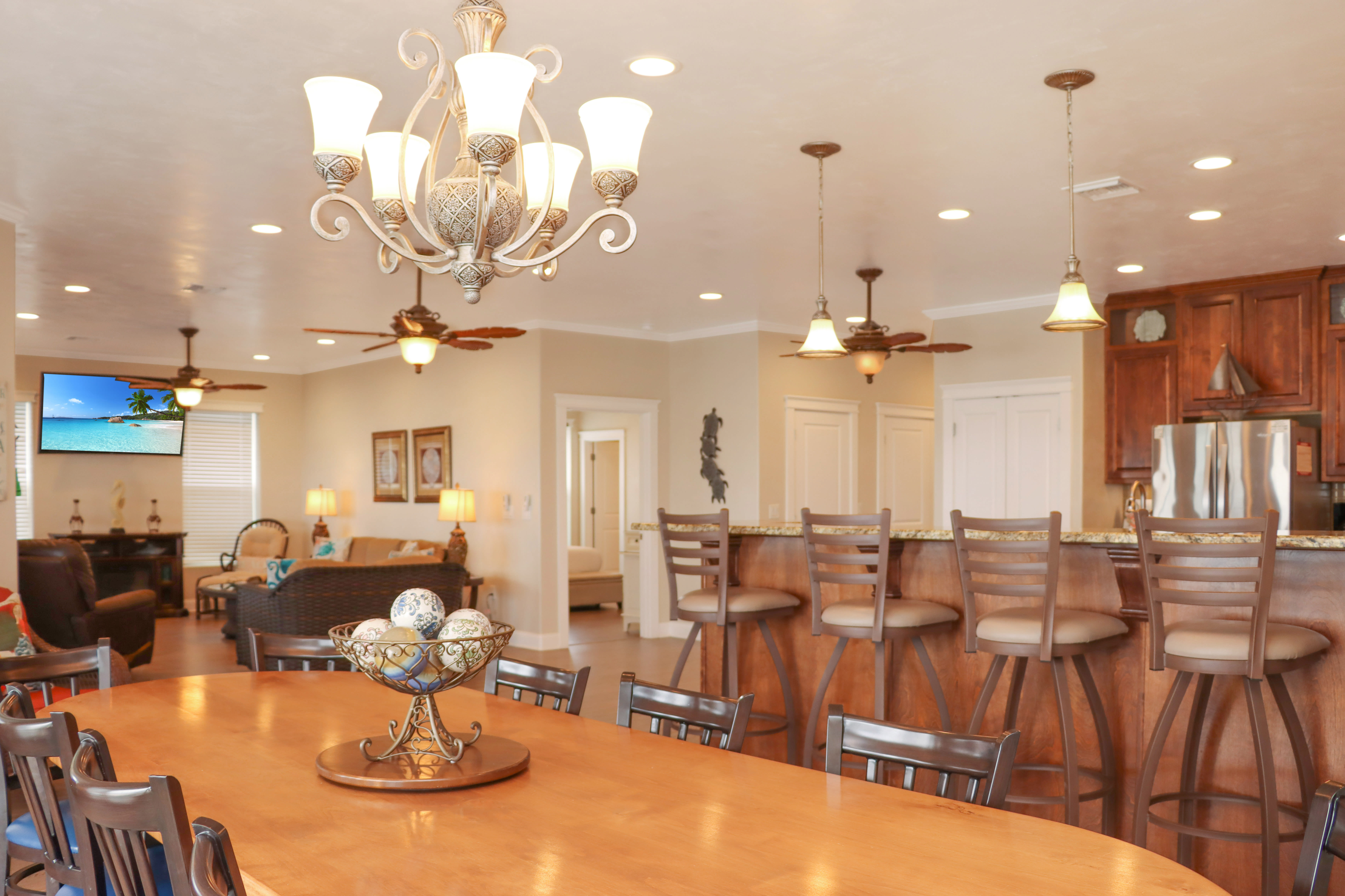 Dining Area, Kitchen and Living Room